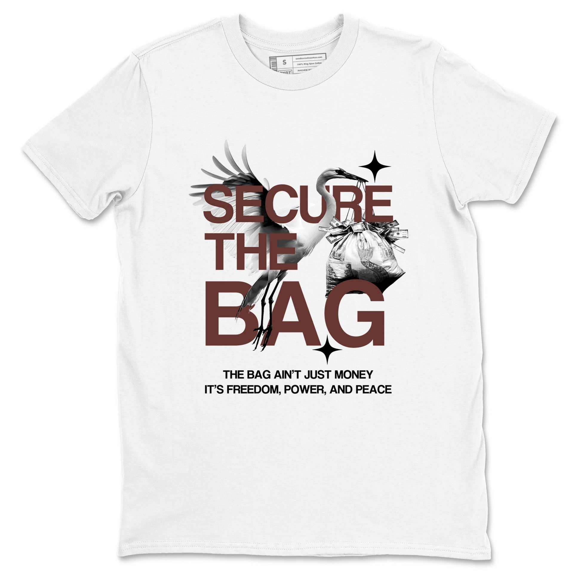 Sneaker match tees – Sneaker Tees To Match Dunk Low Football Shoes – Secure The Bag Tee White 2