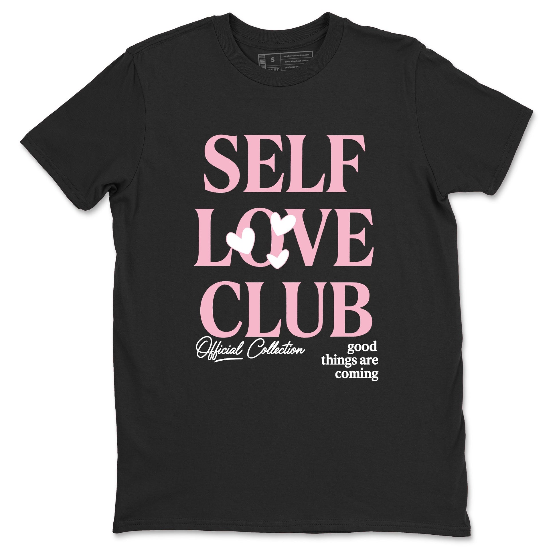 Sneaker match tees – Sneaker Tees To Match Air Jordan 5 35th Anniversary Shoes – Self Love Club Tee Black 2