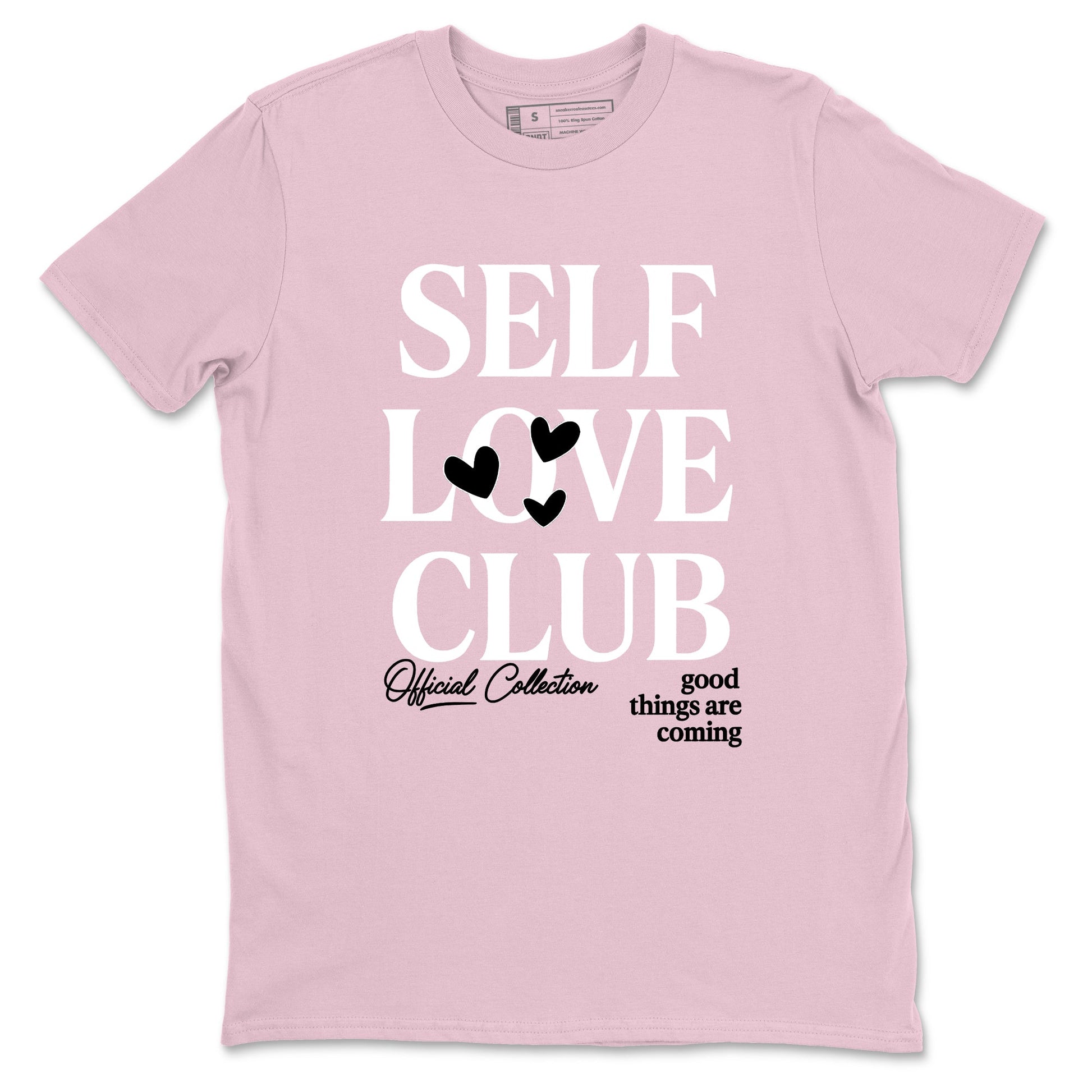 Sneaker match tees – Sneaker Tees To Match Air Jordan 5 35th Anniversary Shoes – Self Love Club Tee Pink 2