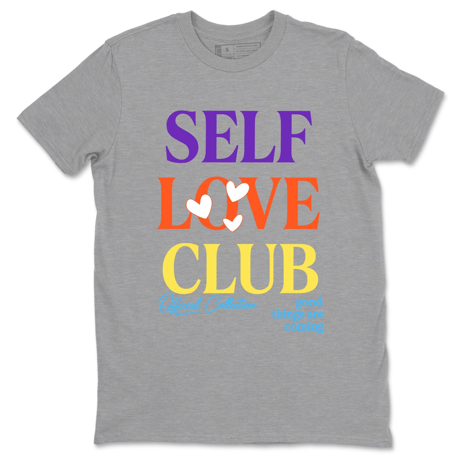Sneaker Threads – Sneaker Tees To Match New Balance 9060 Prism Purple – Self Love Club Graphic Tee Heather Grey 2. Perfect for Jordan releases 2025 colorways.