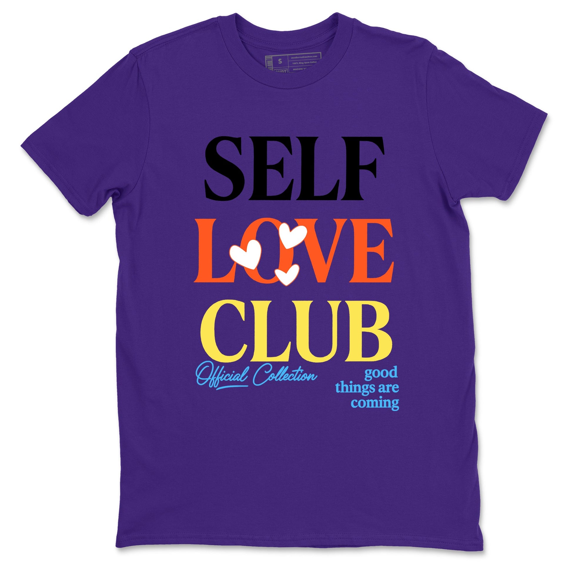 Sneaker Threads – Sneaker Tees To Match New Balance 9060 Prism Purple – Self Love Club Graphic Tee Purple 2. Perfect for Jordan releases 2025 colorways.