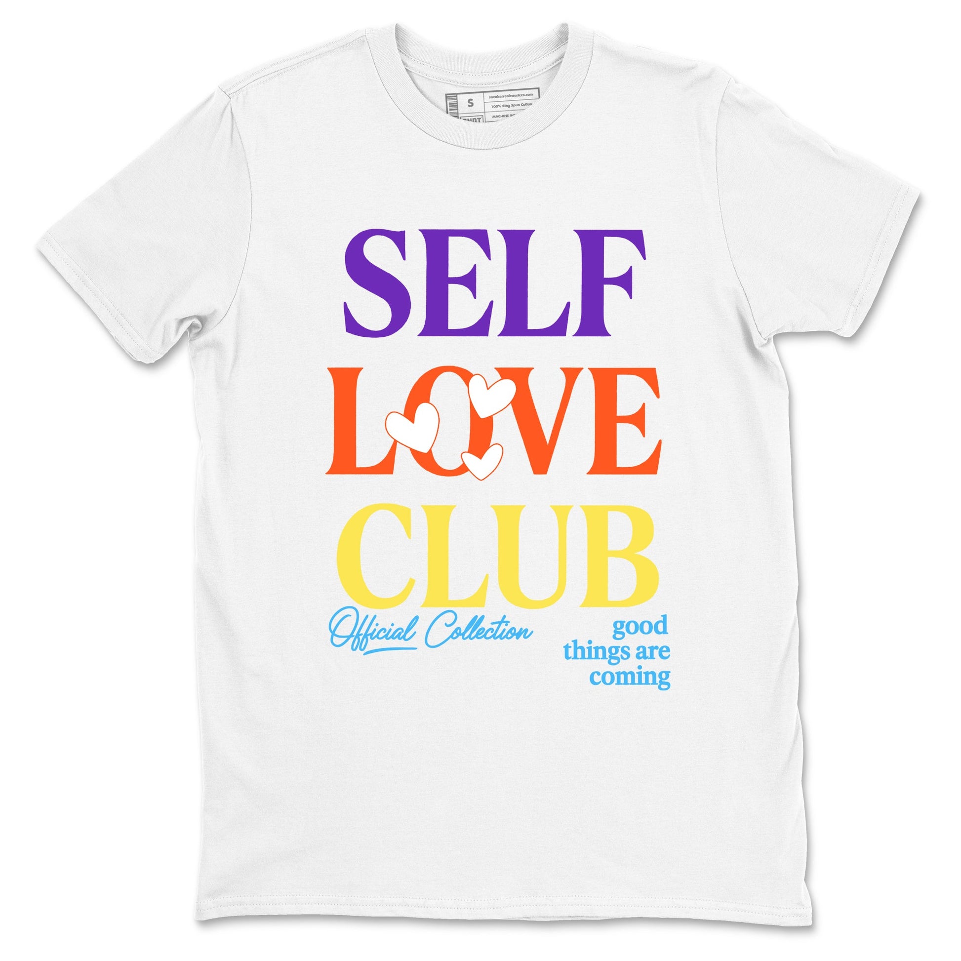 Sneaker Threads – Sneaker Tees To Match New Balance 9060 Prism Purple – Self Love Club Graphic Tee White 2. Perfect for Jordan releases 2025 colorways.