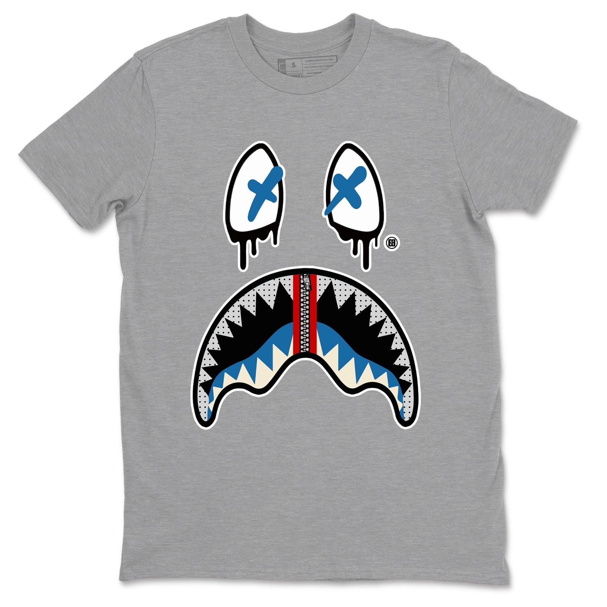 AJ3 Rare Air Graphic shirts Shark Face shirts Air Jordan 3 Rare Air best t-shirts to wear with jordans SNRT Sneaker Tees unisex cotton Heather Grey 2 shirts