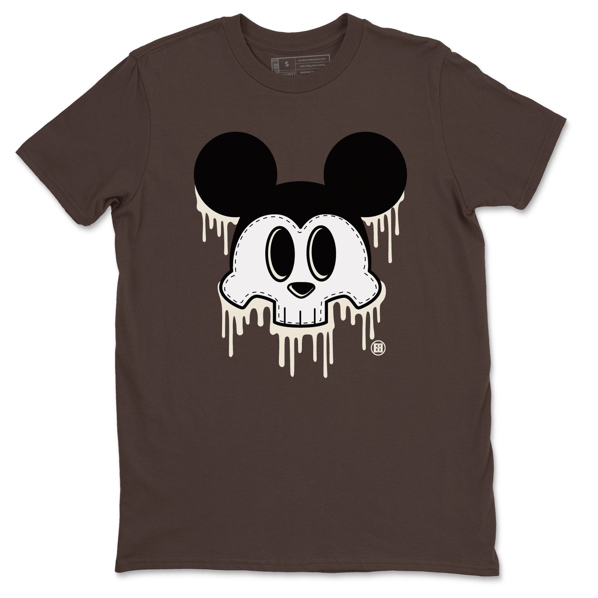 AJ1 Mocha shirts to match jordans Skull Mouse sneaker match tees Air Jordan 1 Mocha SNRT Sneaker Tees streetwear brand Dark Chocolate 2 unisex cotton tee