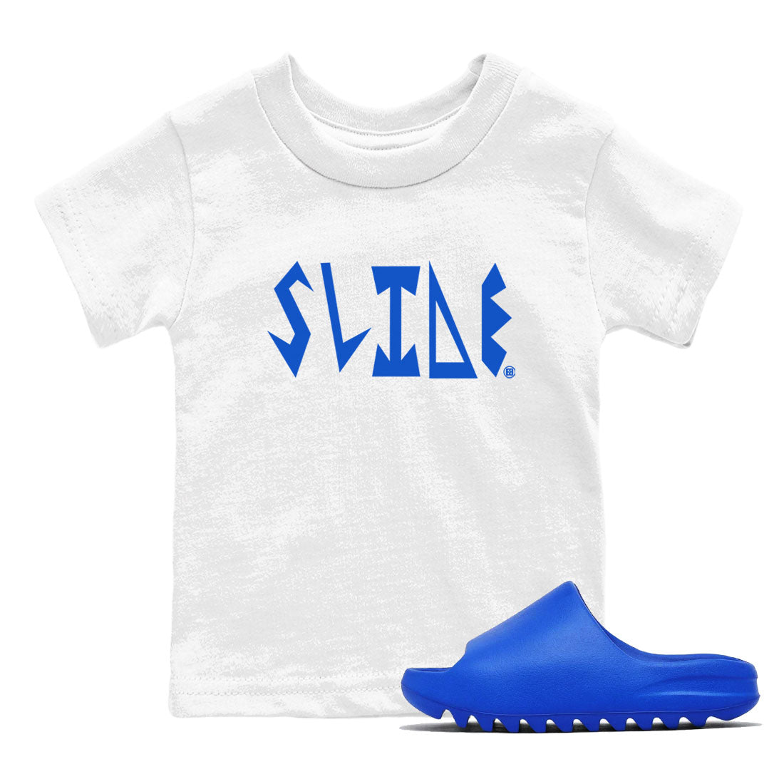 Yeezy Slide Azure shirts to match jordans Slide Letters sneaker match tees Yeezy Slide Azure SNRT Sneaker Tees streetwear brand Baby and Youth White 1 cotton tee