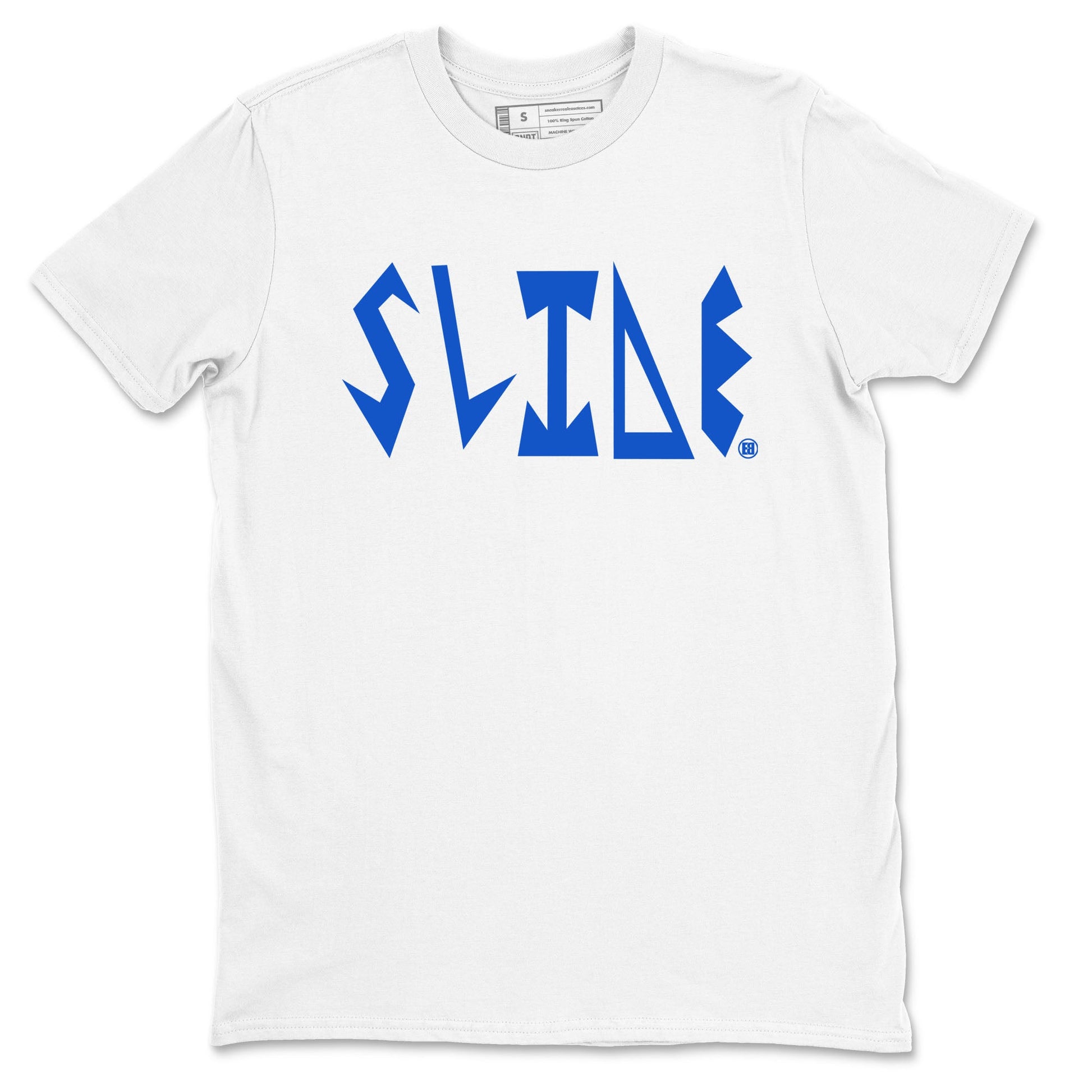 Yeezy Slide Azure shirts to match jordans Slide Letters sneaker match tees Yeezy Slide Azure SNRT Sneaker Tees streetwear brand White 2 unisex cotton tee