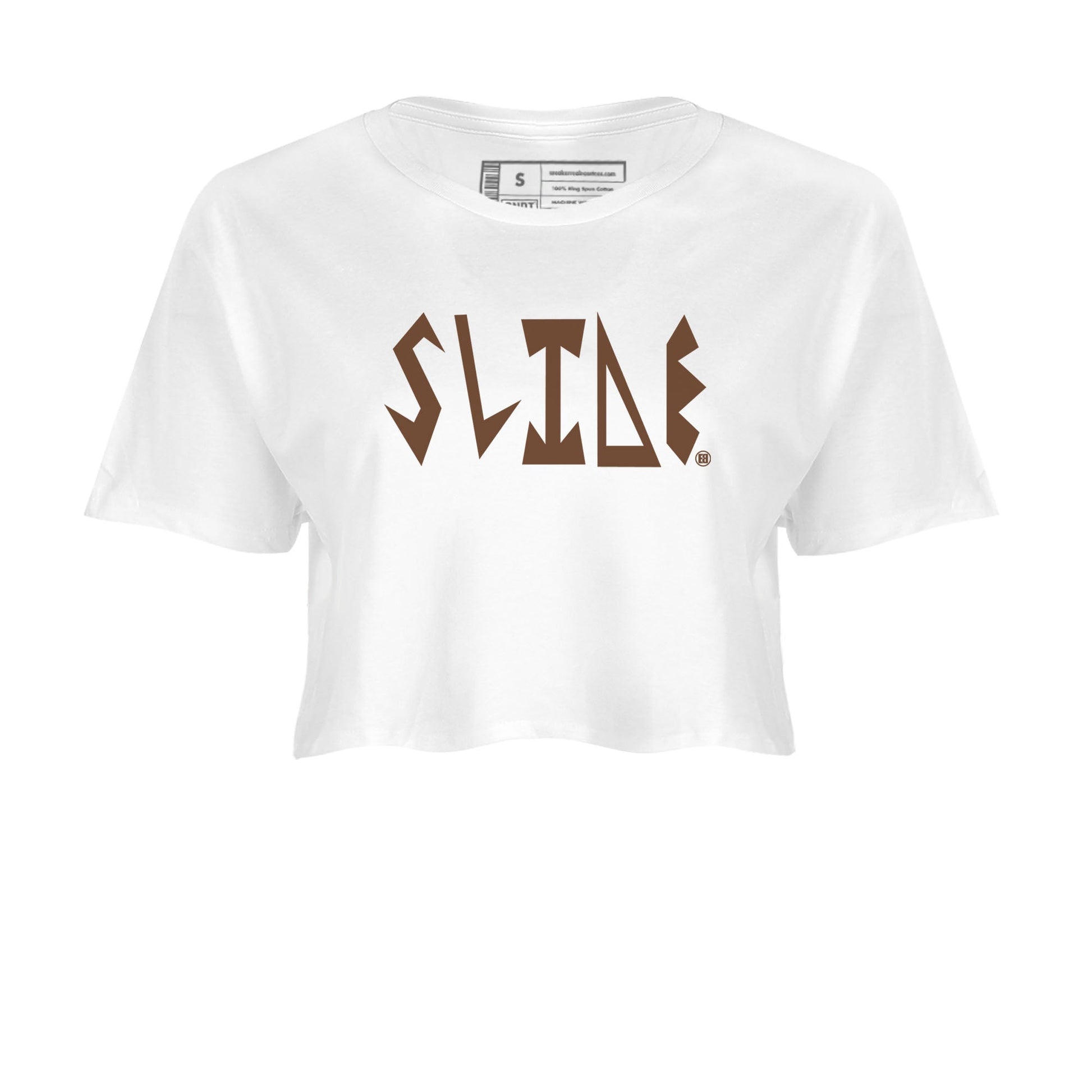 Yeezy Slide Flax shirts to match jordans Slide Letters sneaker match tees Yeezy Slide Flax SNRT Sneaker Tees streetwear brand White 2 crop tee