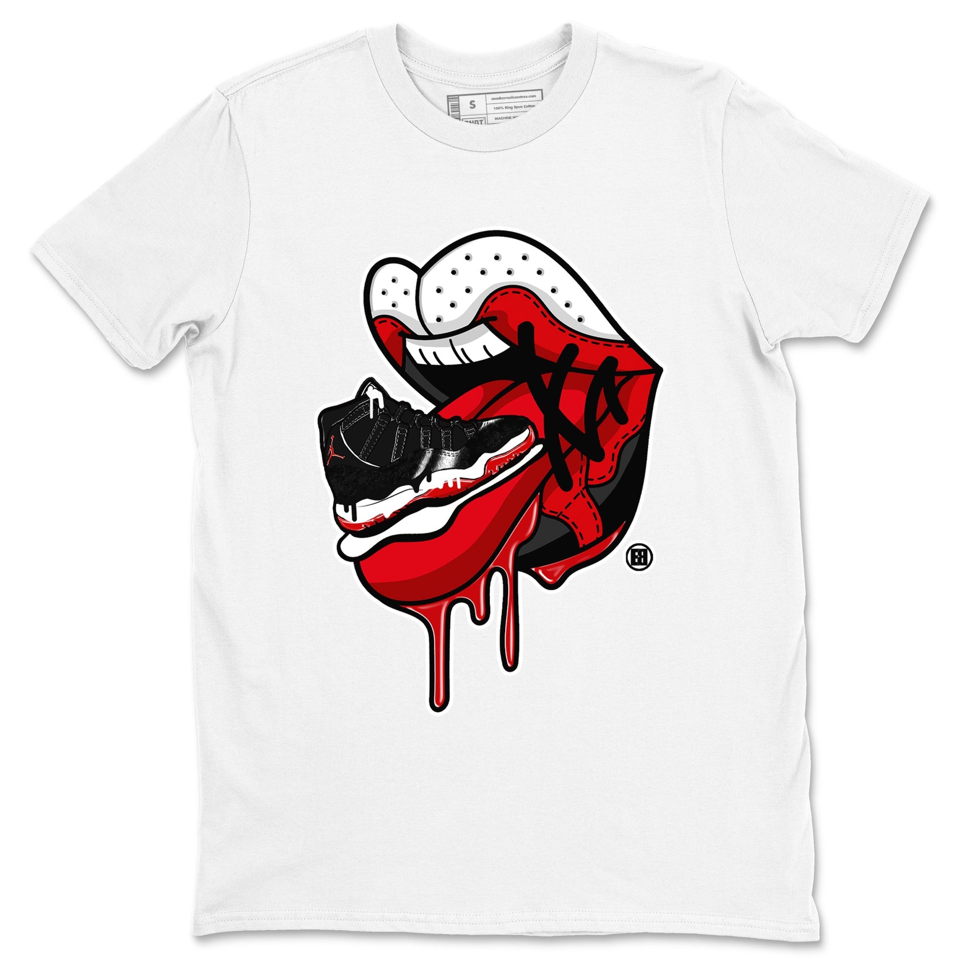 11s Bred Velvet shirts to match jordans Sneaker Addiction 2 sneaker match tees Air Jordan 11 Retro Bred Velvet match shoes to clothes SNRT Sneaker Tees unisex cotton White 2 shirts