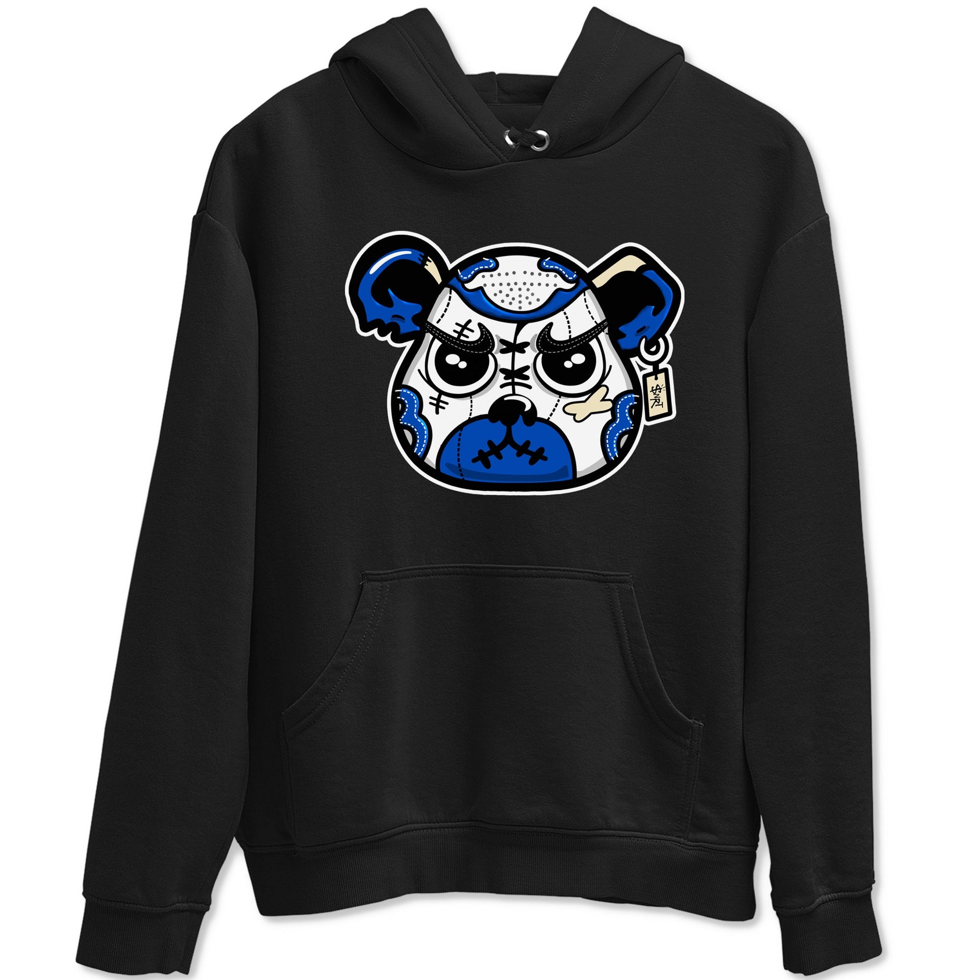 1s Game Royal shirts to match jordans Sneaker Bear Face sneaker match tees Air Jordan 1 Retro Low OG Game Royal match shoes to clothes SNRT Sneaker Tees unisex cotton Black 2 shirts
