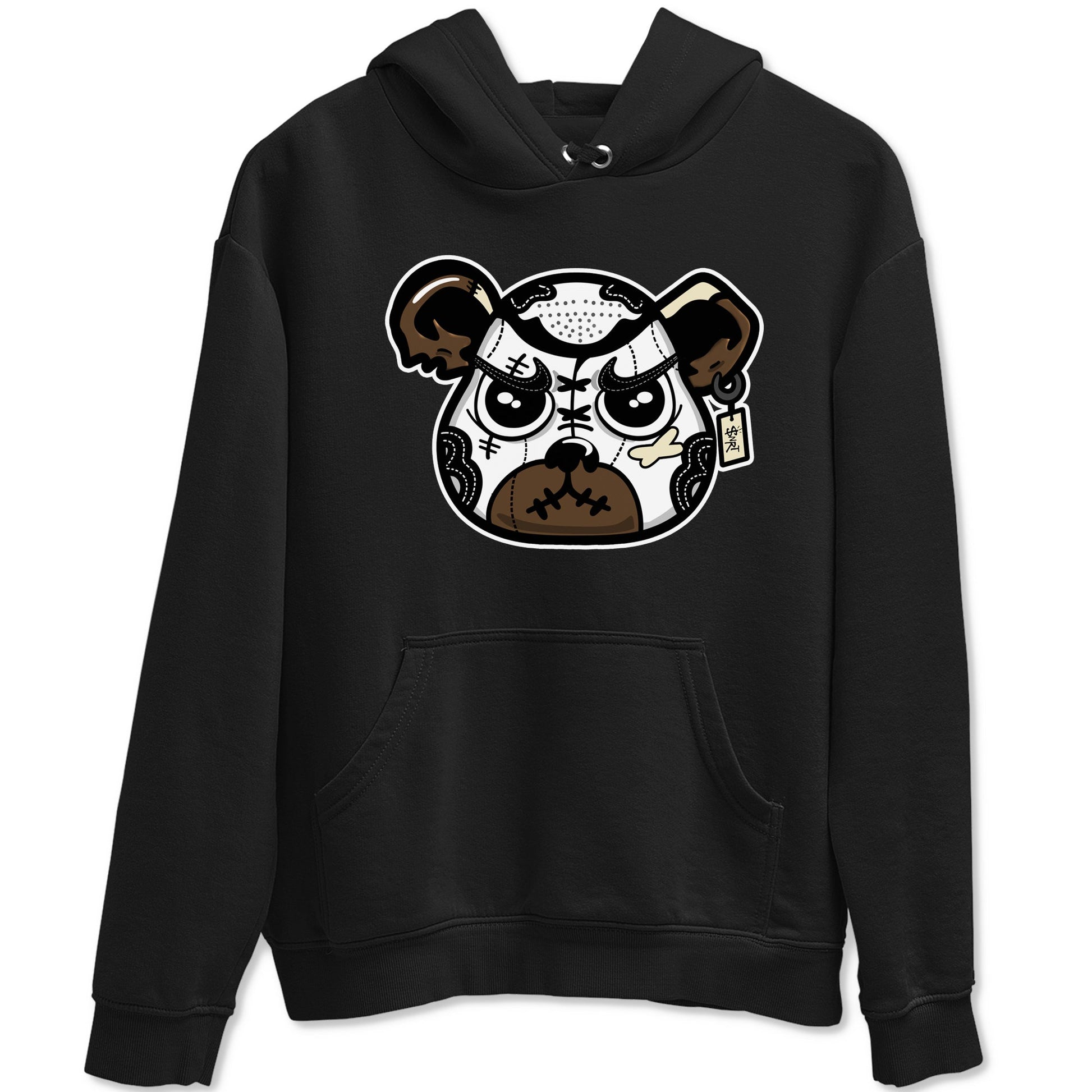 1s Mocha shirts to match jordans Sneaker Bear Face sneaker match tees Air Jordan 1 Mocha match shoes to clothes SNRT Sneaker Tees unisex cotton Black 2 shirts