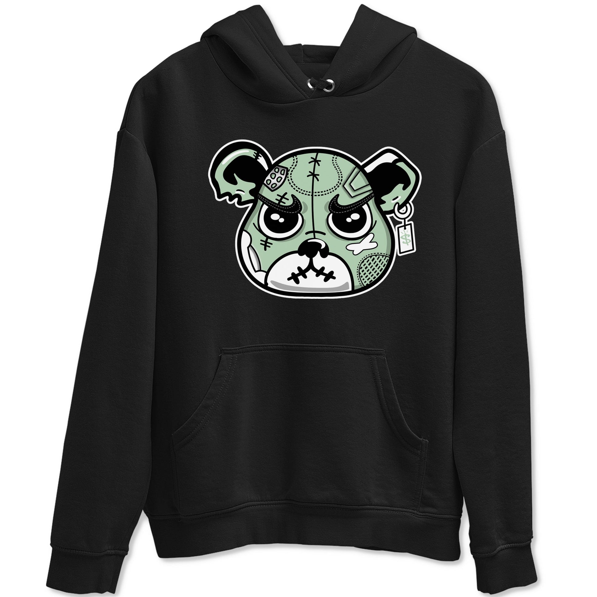 4s Abundance shirts to match jordans Sneaker Bear Face sneaker match tees Air Jordan 4 Seafoam match shoes to clothes SNRT Sneaker Tees unisex cotton Black 2 shirts