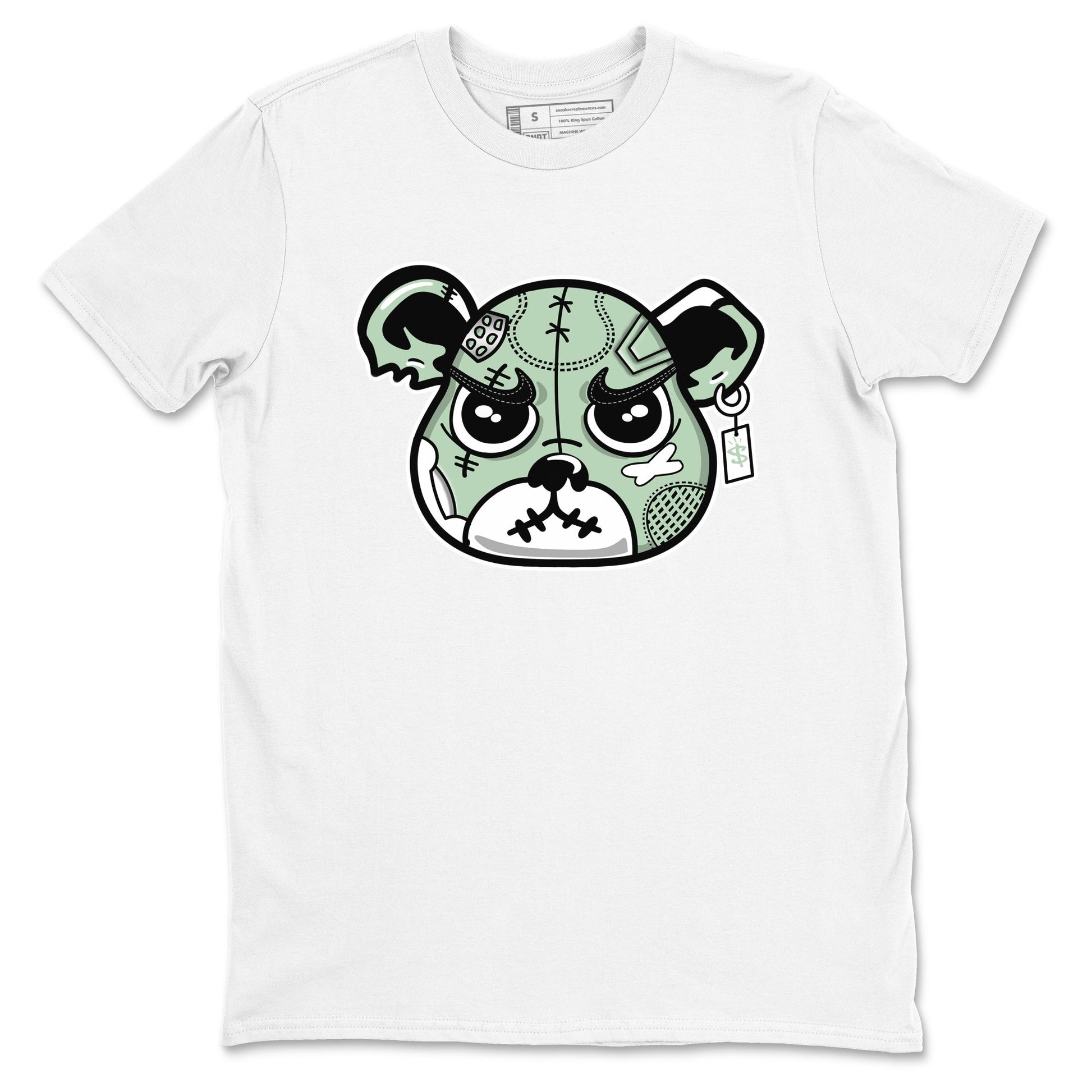 4s Abundance shirts to match jordans Sneaker Bear Face sneaker match tees Air Jordan 4 Seafoam match shoes to clothes SNRT Sneaker Tees unisex cotton White 2 shirts