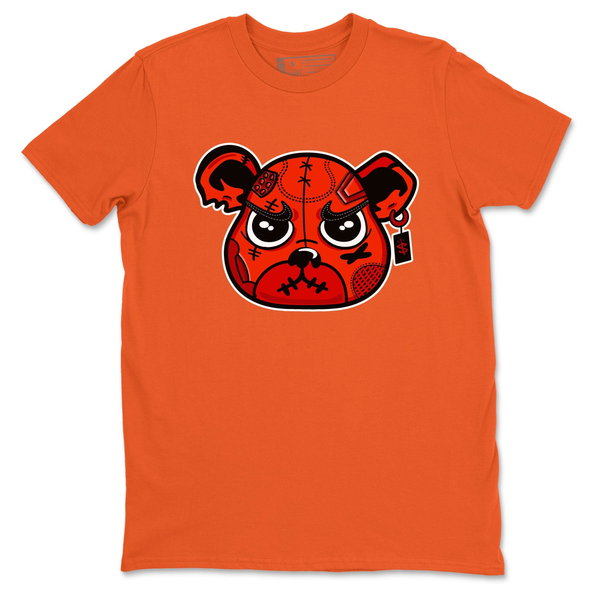 Nigel Sylvester x Air Jordan 4 Brick by Brick shirts to match jordans Sneaker Bear Face sneaker match tees Air Jordan 4 Brick By Brick match shoes to clothes SNRT Sneaker Tees unisex cotton Orange 2 shirts