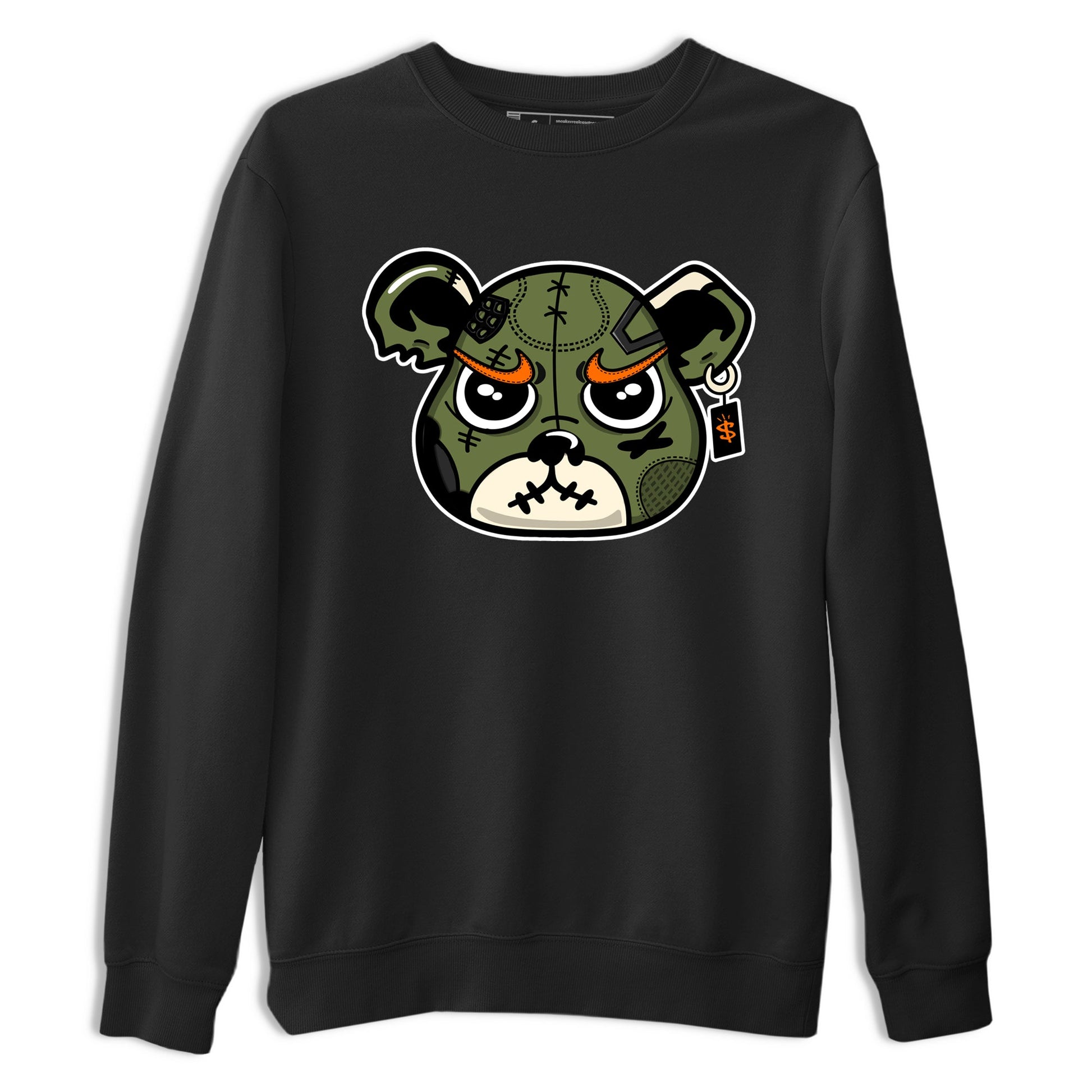 Sneaker match tees – Sneaker Tees To Match Undefeated inspired colorways Air Jordan 4 OG Olive Shoes – Sneaker Bear Face Tee Black 2