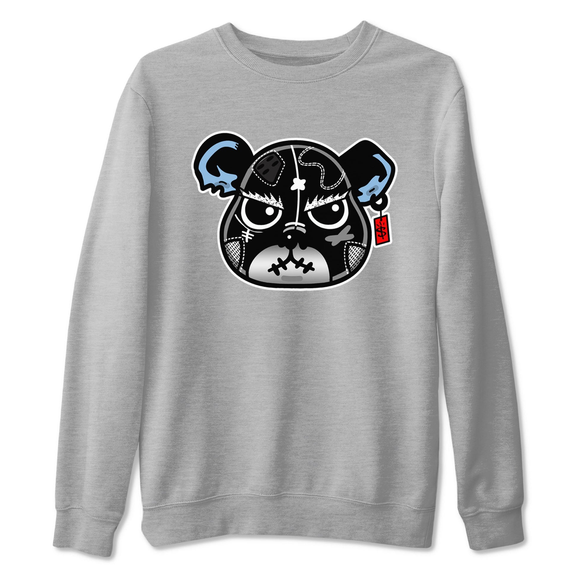 5s Black Metallic Reimagined shirts to match jordans Sneaker Bear Face best t shirts to wear with jordans Air Jordan 5 Reimagined match shoes to clothes SNRT Sneaker Tees unisex cotton Heather Grey 2 shirts