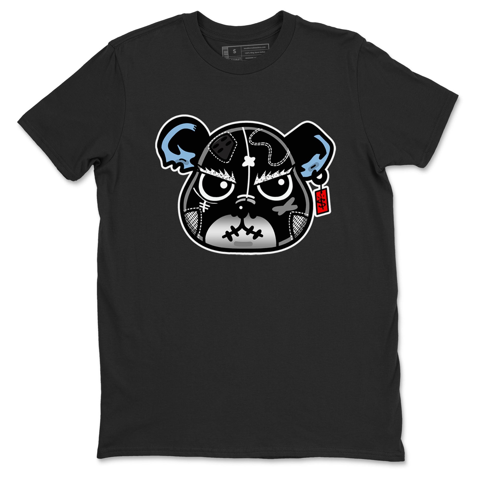 5s Black Metallic Reimagined shirts to match jordans Sneaker Bear Face best t shirts to wear with jordans Air Jordan 5 Reimagined match shoes to clothes SNRT Sneaker Tees unisex cotton Black 2 shirts
