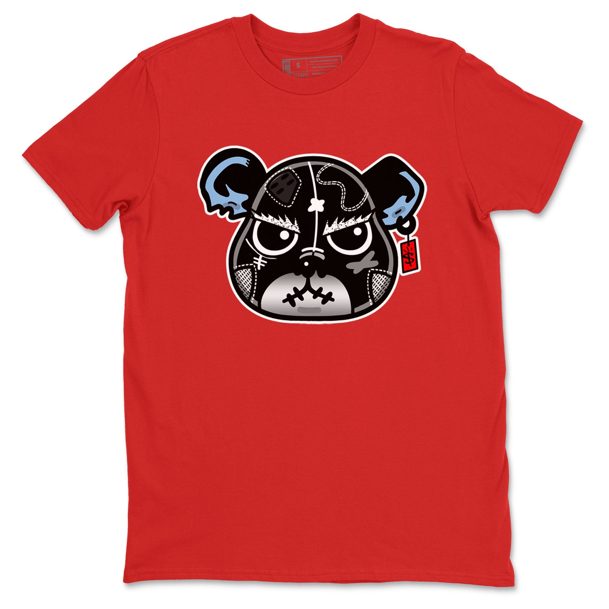 5s Black Metallic Reimagined shirts to match jordans Sneaker Bear Face best t shirts to wear with jordans Air Jordan 5 Reimagined match shoes to clothes SNRT Sneaker Tees unisex cotton Red 2 shirts