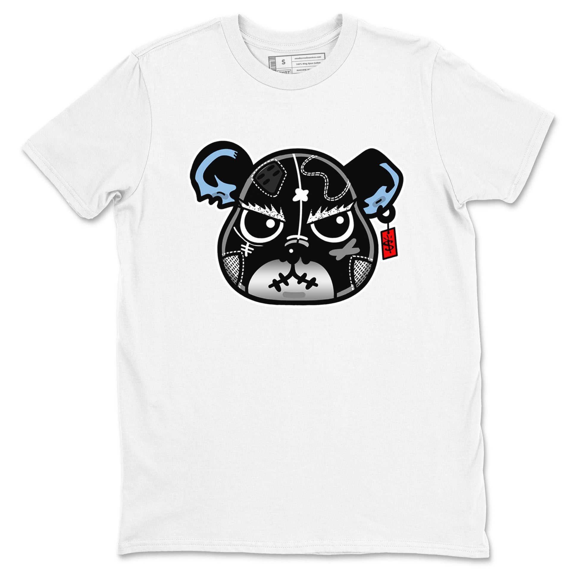 5s Black Metallic Reimagined shirts to match jordans Sneaker Bear Face best t shirts to wear with jordans Air Jordan 5 Reimagined match shoes to clothes SNRT Sneaker Tees unisex cotton White 2 shirts
