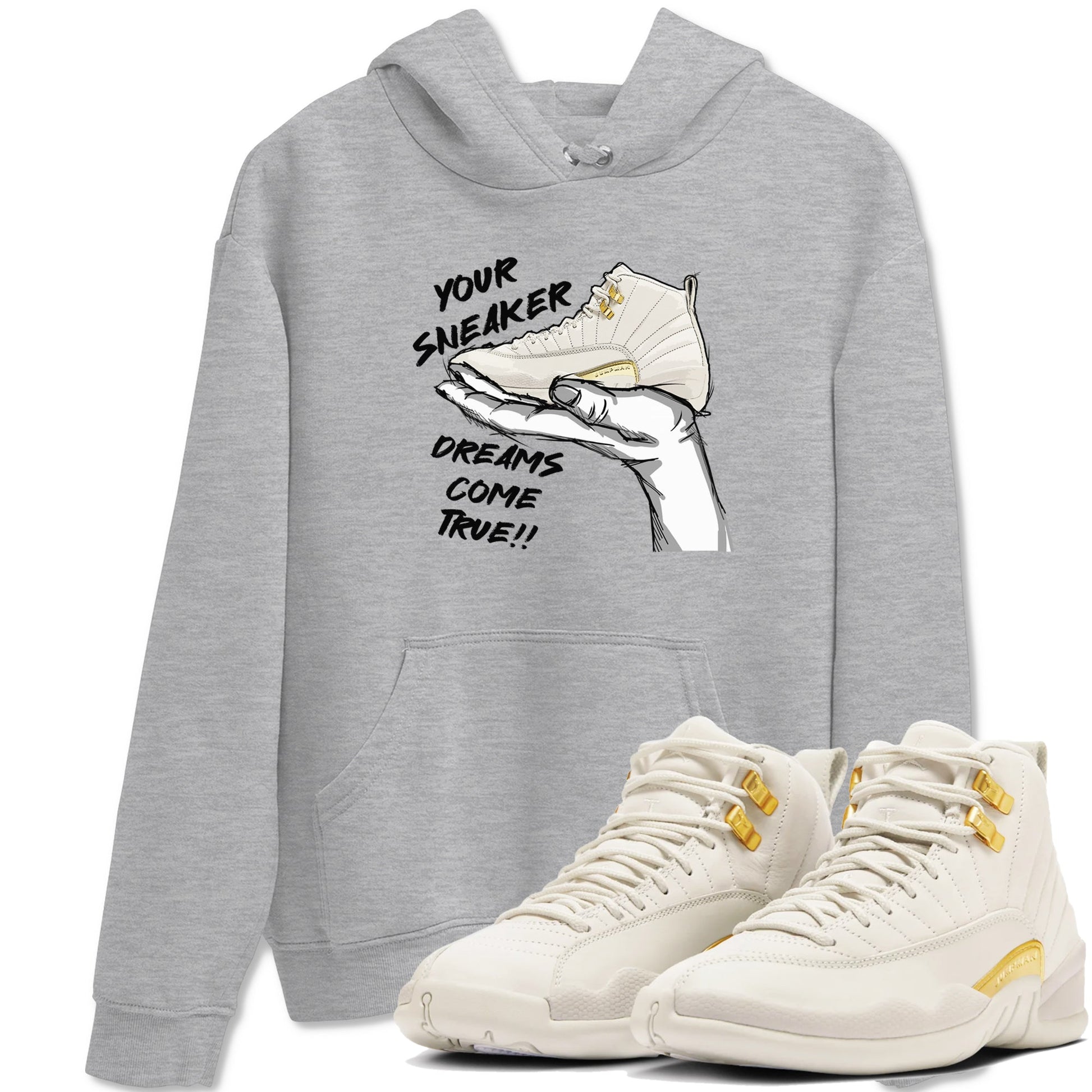 12s Phantom shirts to match jordans Sneaker Dreams sneaker match tees Air Jordan 12 WMNS Phantom match shoes to clothes SNRT Sneaker Tees unisex cotton Heather Grey 1 shirts