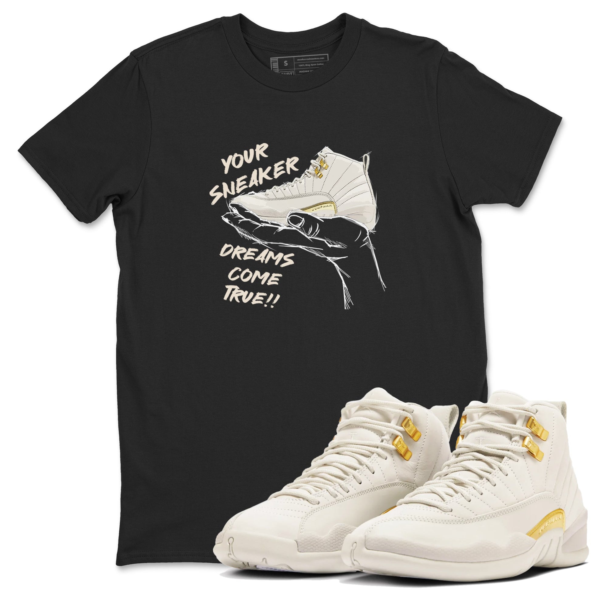 12s Phantom shirts to match jordans Sneaker Dreams sneaker match tees Air Jordan 12 WMNS Phantom match shoes to clothes SNRT Sneaker Tees unisex cotton Black 1 shirts