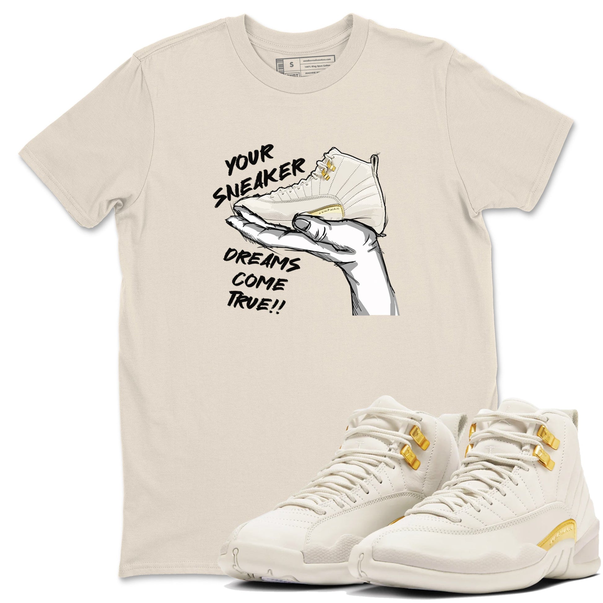 12s Phantom shirts to match jordans Sneaker Dreams sneaker match tees Air Jordan 12 WMNS Phantom match shoes to clothes SNRT Sneaker Tees unisex cotton Natural 1 shirts