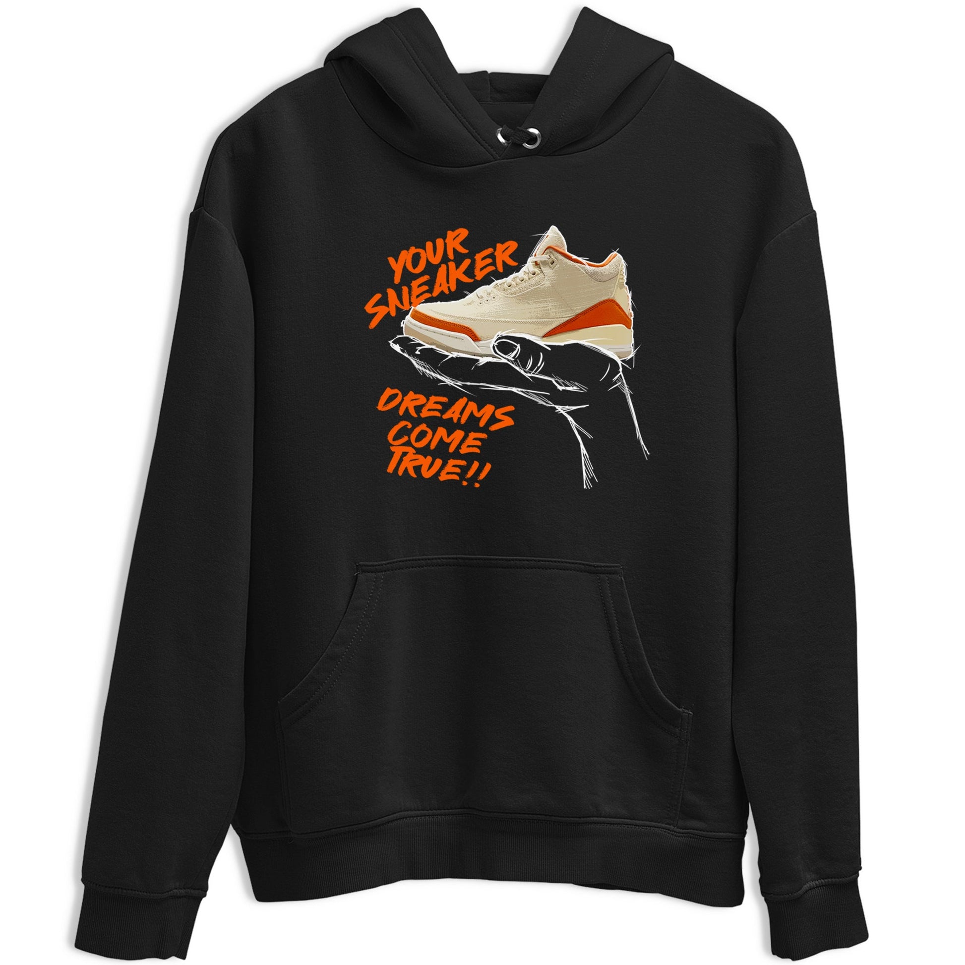 Sneaker Dreams sneaker match t-shirt styled to complete your fit with the Air Jordan 3 Starfish sneakers, shown in Black 2.