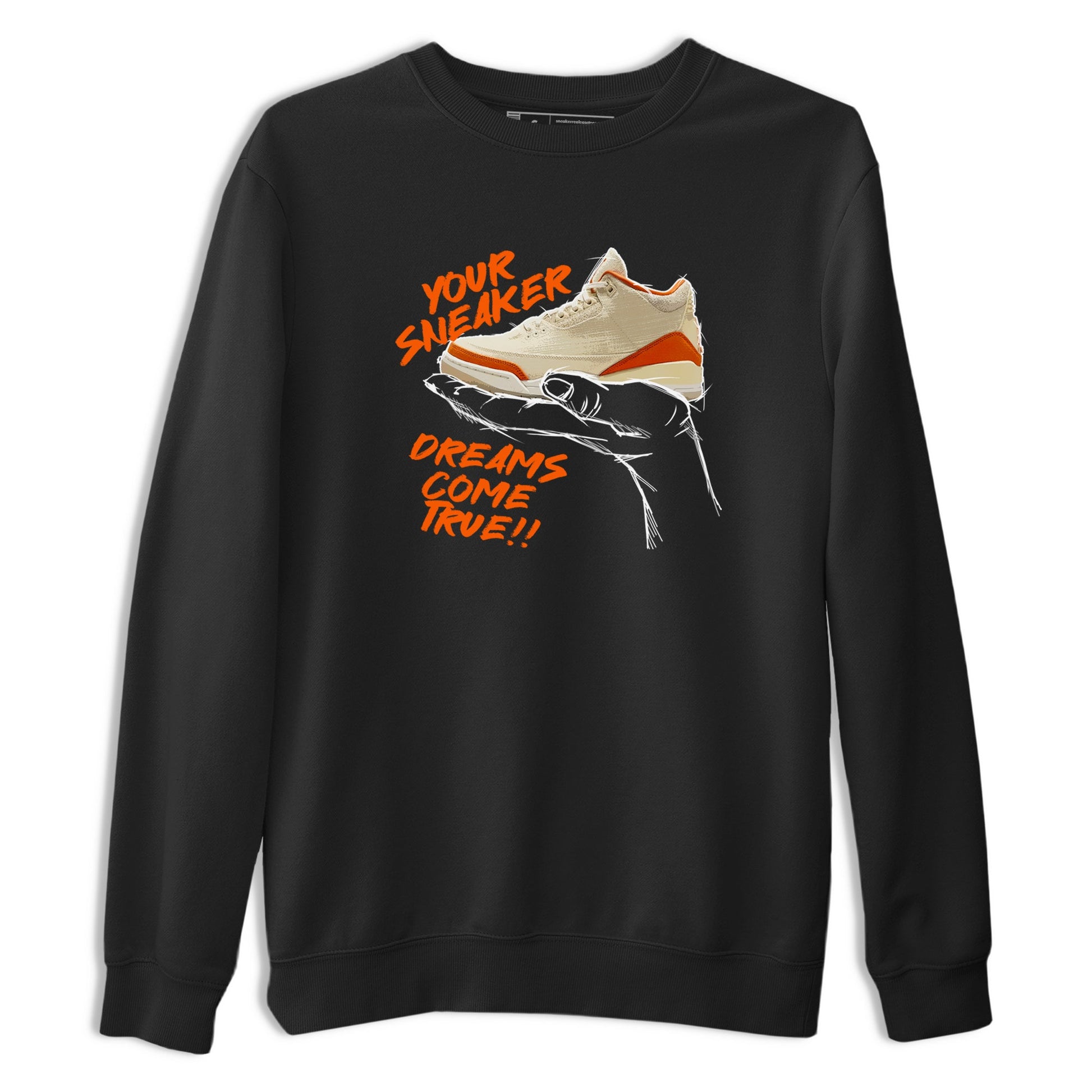 Sneaker Dreams sneaker match t-shirt styled to complete your fit with the Air Jordan 3 Starfish sneakers, shown in Black 2.