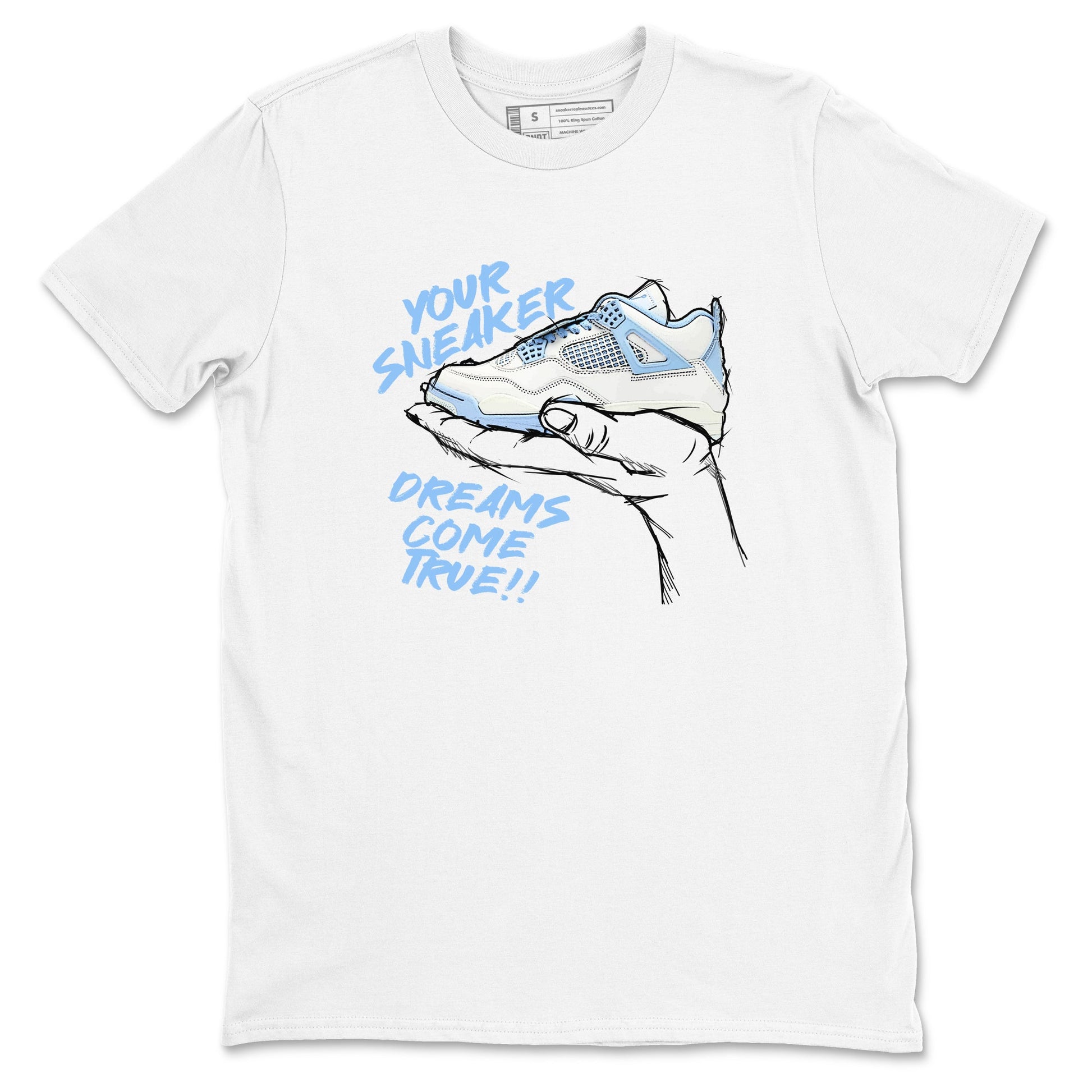 4s Forget Me Not shirts to match jordans Sneaker Dreams sneaker match tees Air Jordan 4 Retro Forget Me Not match shoes to clothes SNRT Sneaker Tees unisex cotton White 2 shirts