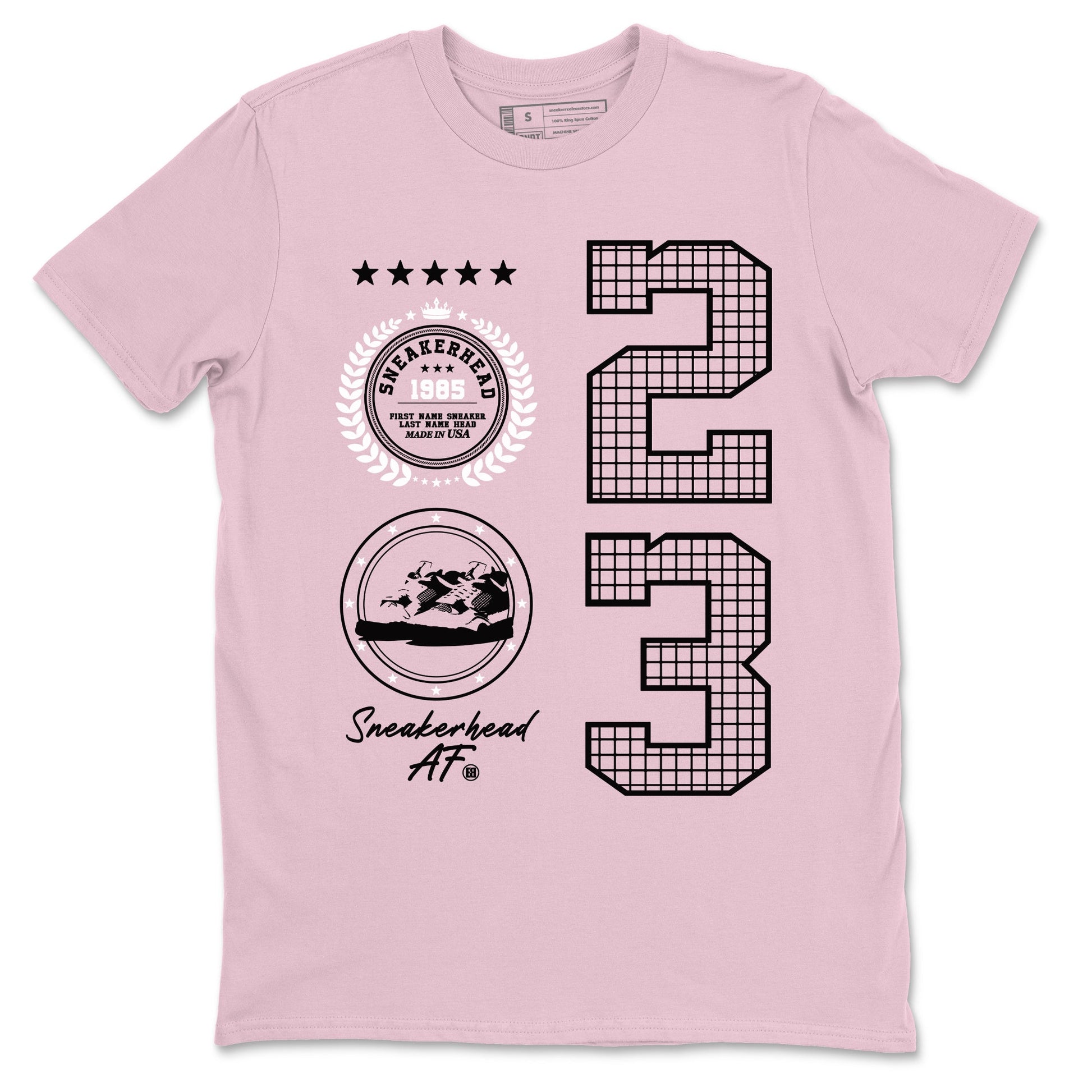 4s Orchid shirts to match jordans Sneaker Emblem sneaker match tees Air Jordan 4 Orchid match shoes to clothes SNRT Sneaker Tees unisex cotton Pink 2 shirts