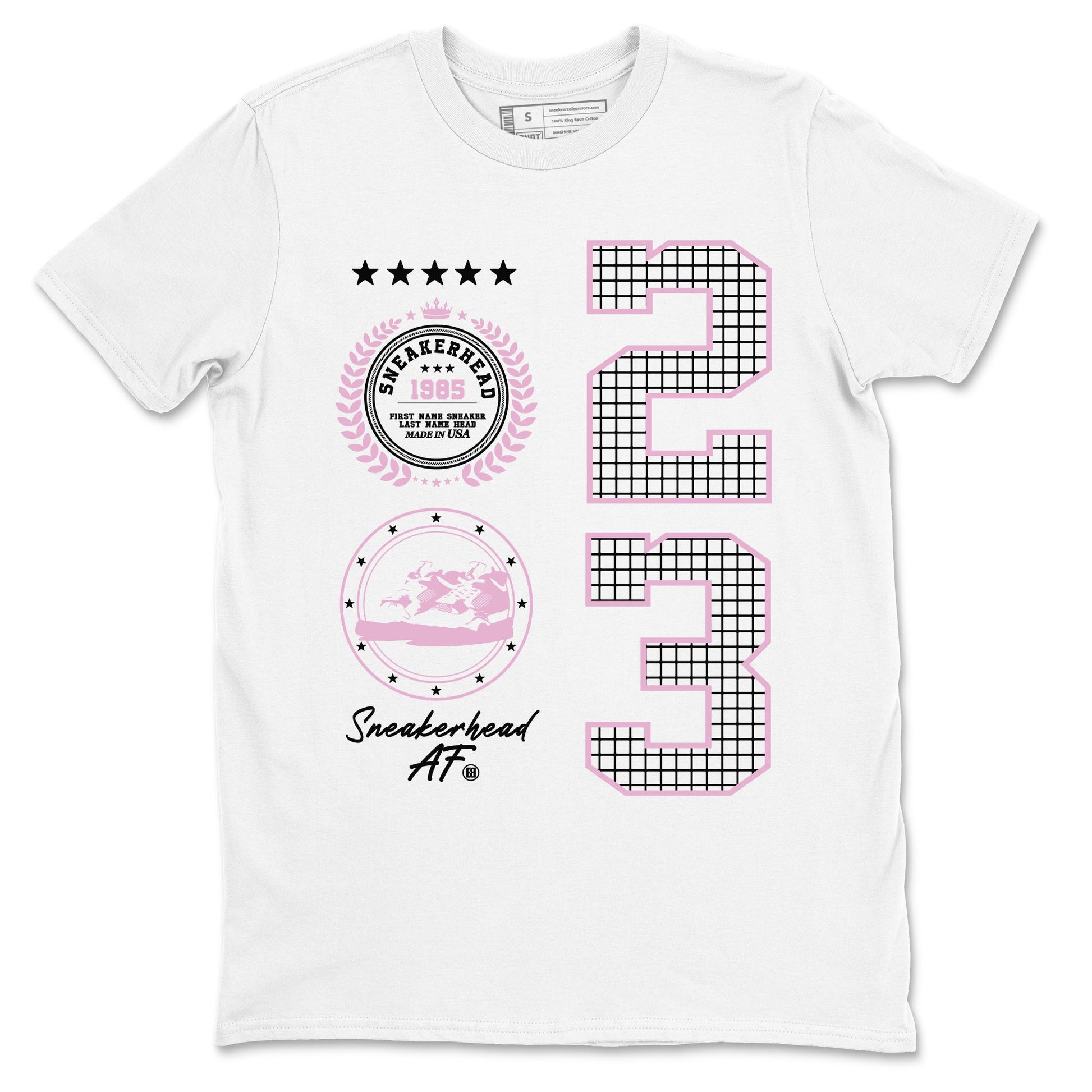 4s Orchid shirts to match jordans Sneaker Emblem sneaker match tees Air Jordan 4 Orchid match shoes to clothes SNRT Sneaker Tees unisex cotton White 2 shirts