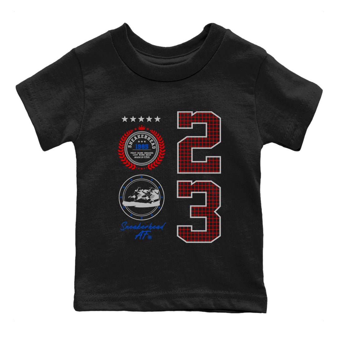 Sneaker match tees – Sneaker Tees To Match Jordan 4 Retro Rare Air Shoes – Sneaker Emblem Kids T-Shirt Black 2