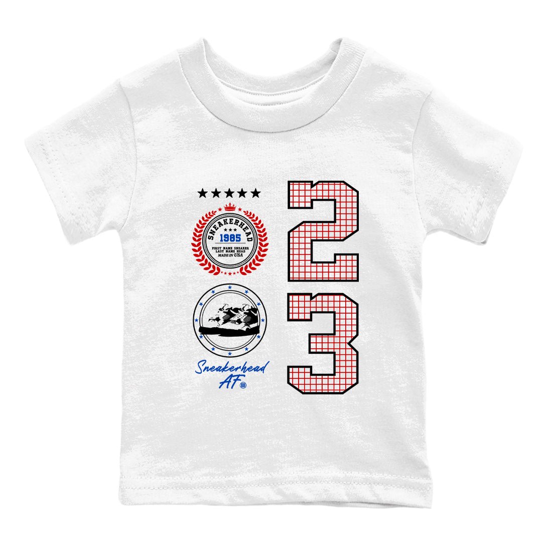 Sneaker match tees – Sneaker Tees To Match Jordan 4 Retro Rare Air Shoes – Sneaker Emblem Kids T-Shirt White 2