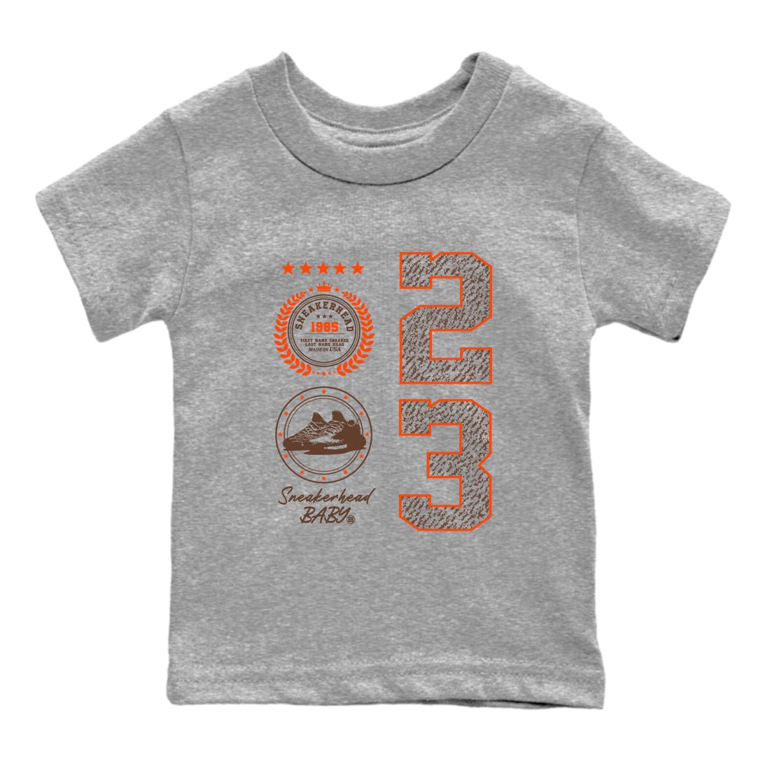 Yeezy 350 Carbon Beluga shirts to match jordans Sneaker Emblem sneaker match tees Yeezy 350 Carbon Beluga match shoes to clothes SNRT Sneaker Tees Youth Baby Heather Grey 2 tee