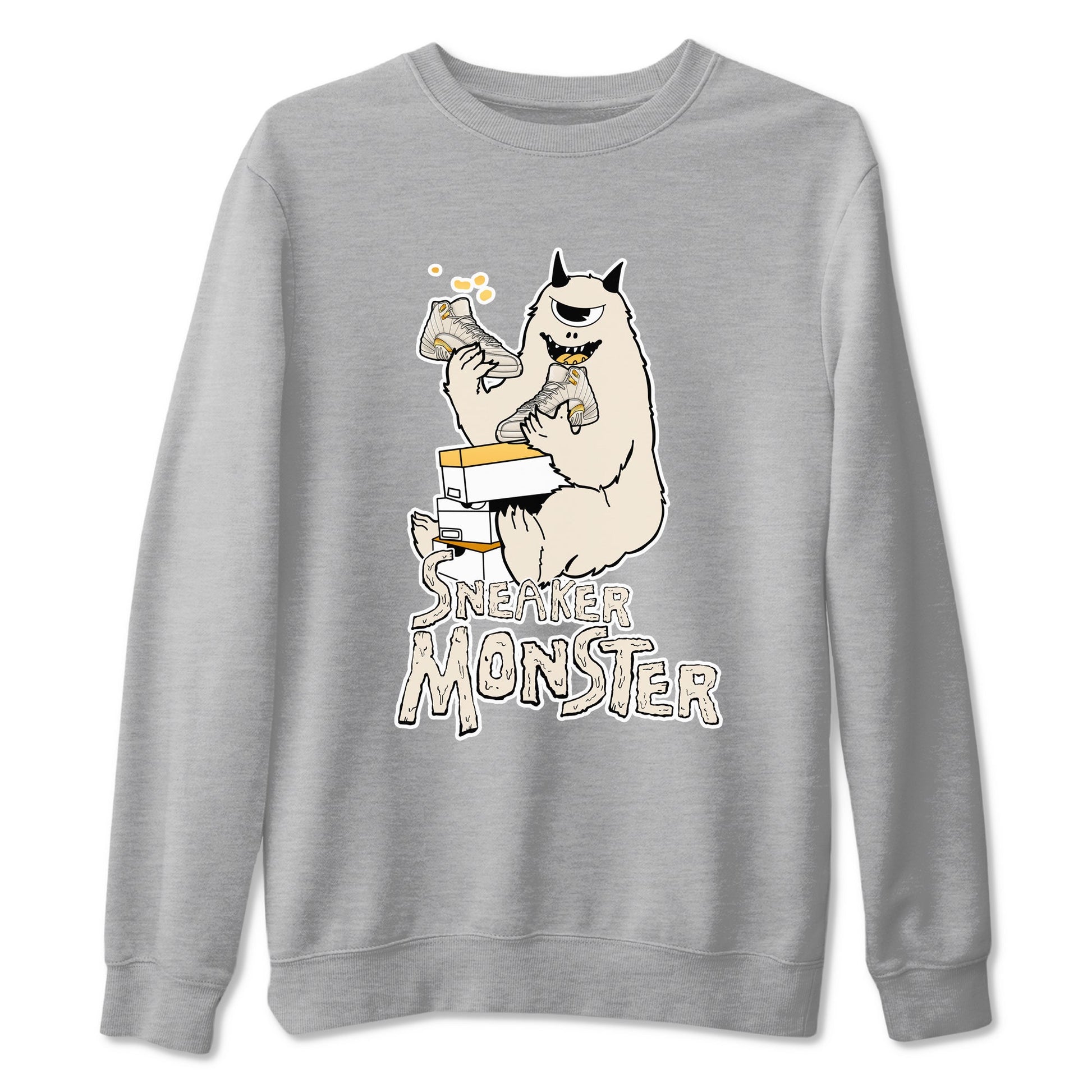 12s Phantom shirts to match jordans Sneaker Monster sneaker match tees Air Jordan 12 WMNS Phantom match shoes to clothes SNRT Sneaker Tees unisex cotton Heather Grey 2 shirts