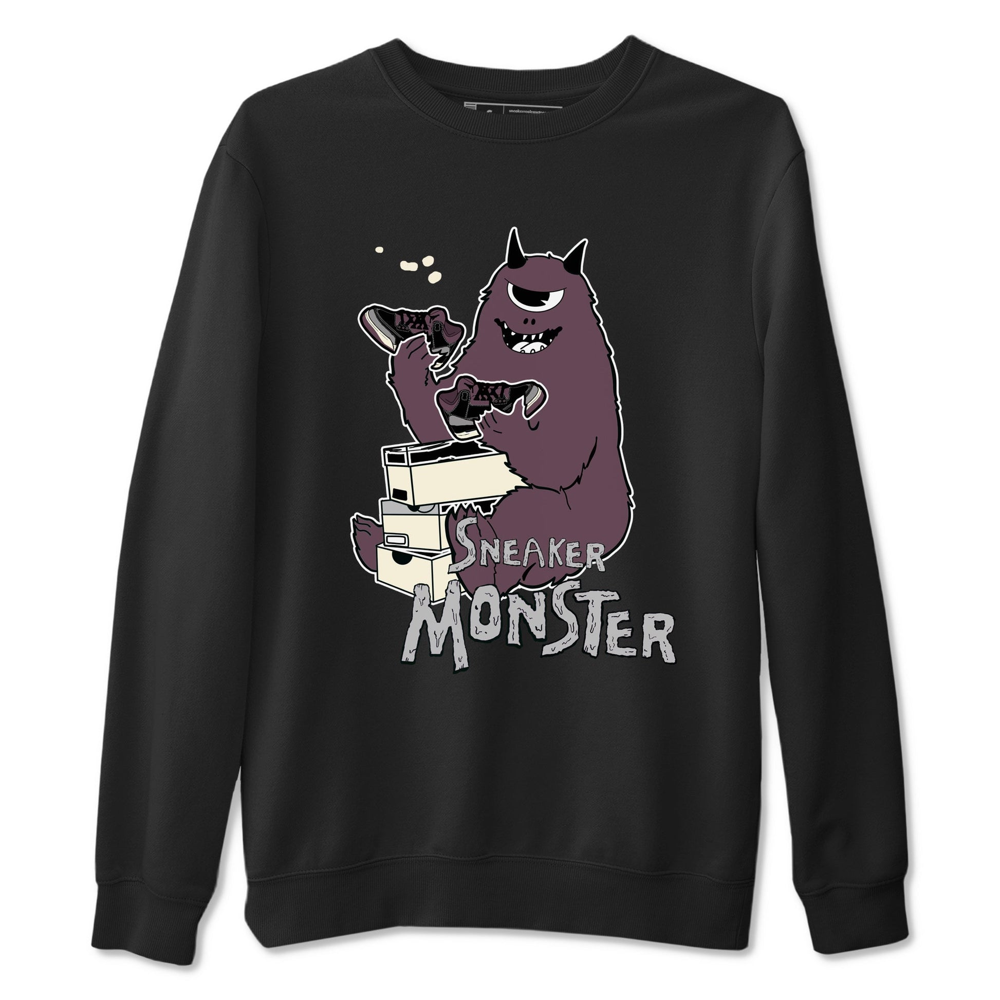 AJ3 A Ma Maniere x Black shirts to match jordans Sneaker Monster sneaker match tees A Ma Maniere x Air Jordan 3 “Black” SNRT Sneaker Tees streetwear brand Black 2 unisex cotton tee
