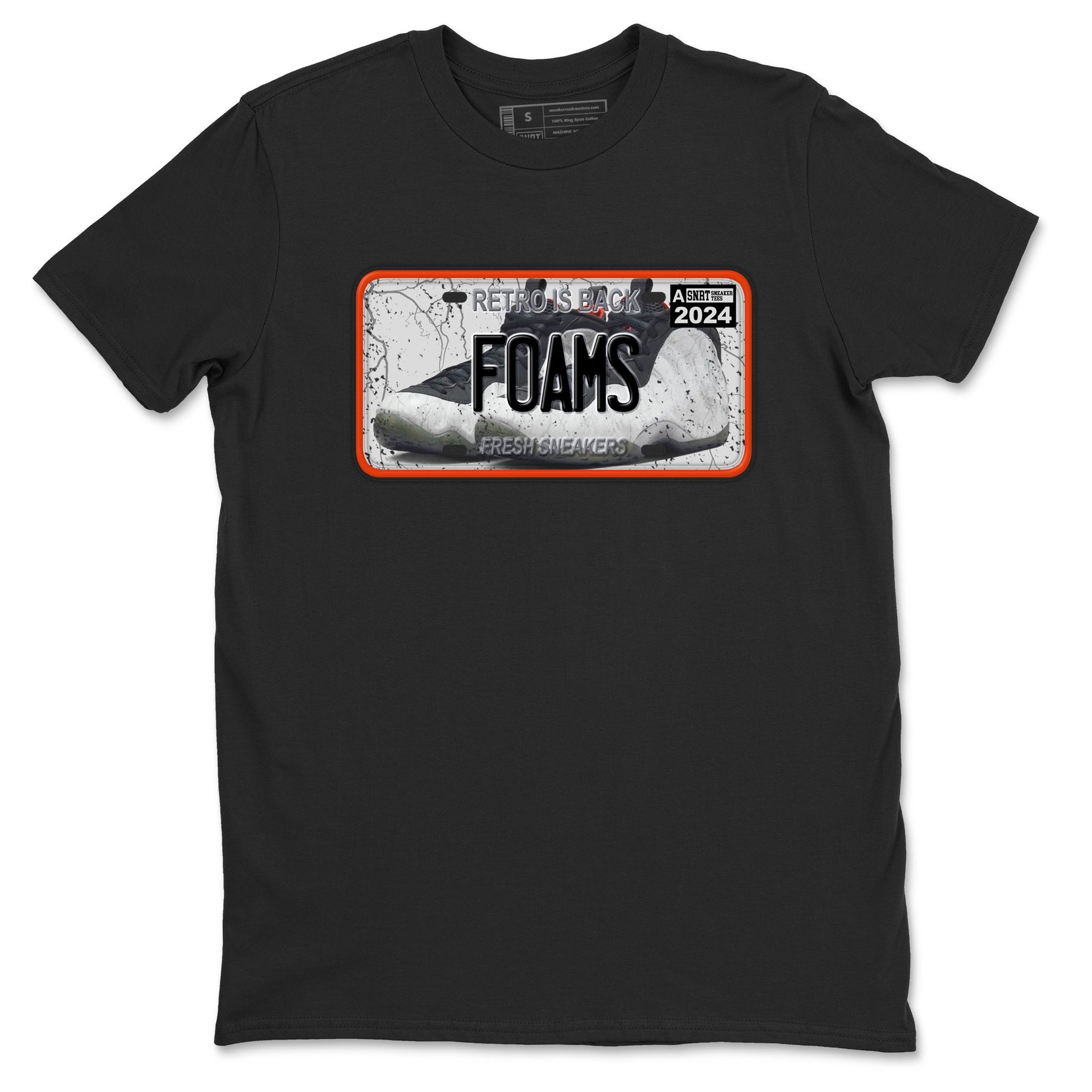 Foams One Jin shirts to match jordans Sneaker Plate sneaker match tees Air Foamposite One Jin match shoes to clothes SNRT Sneaker Tees unisex cotton Black 2 shirts
