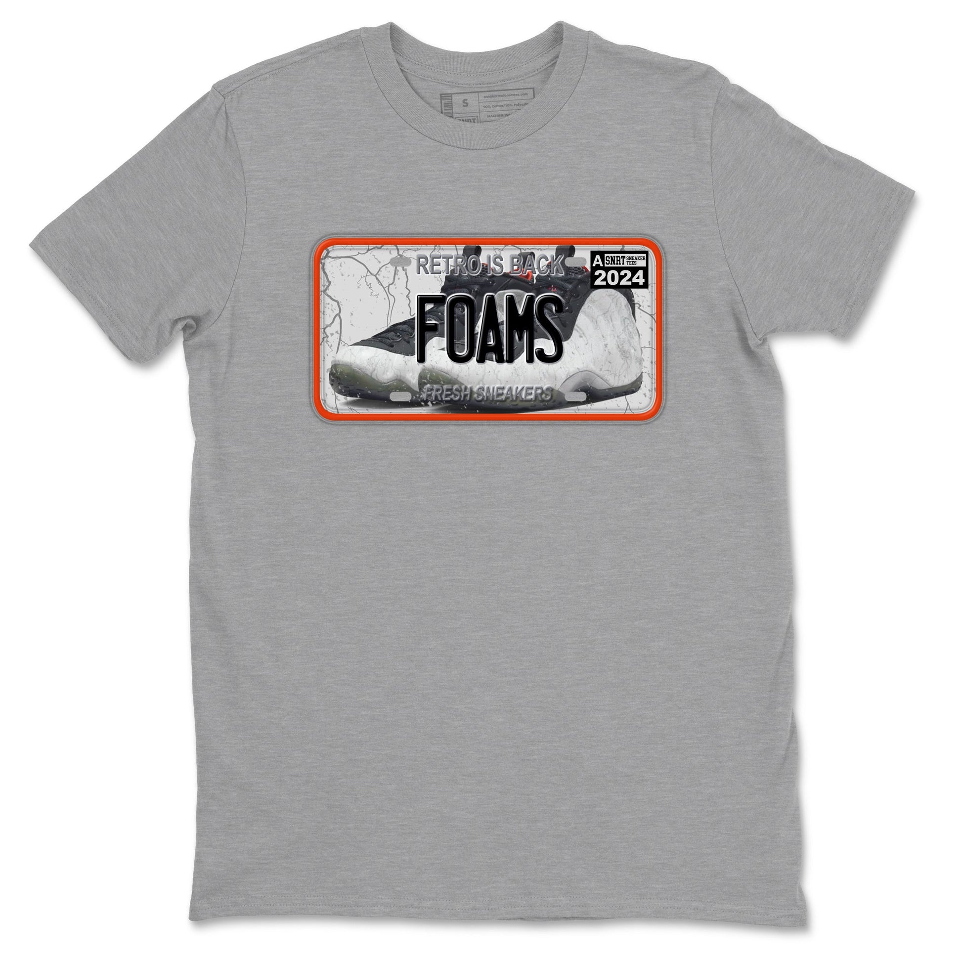 Foams One Jin shirts to match jordans Sneaker Plate sneaker match tees Air Foamposite One Jin match shoes to clothes SNRT Sneaker Tees unisex cotton Heather Grey 2 shirts