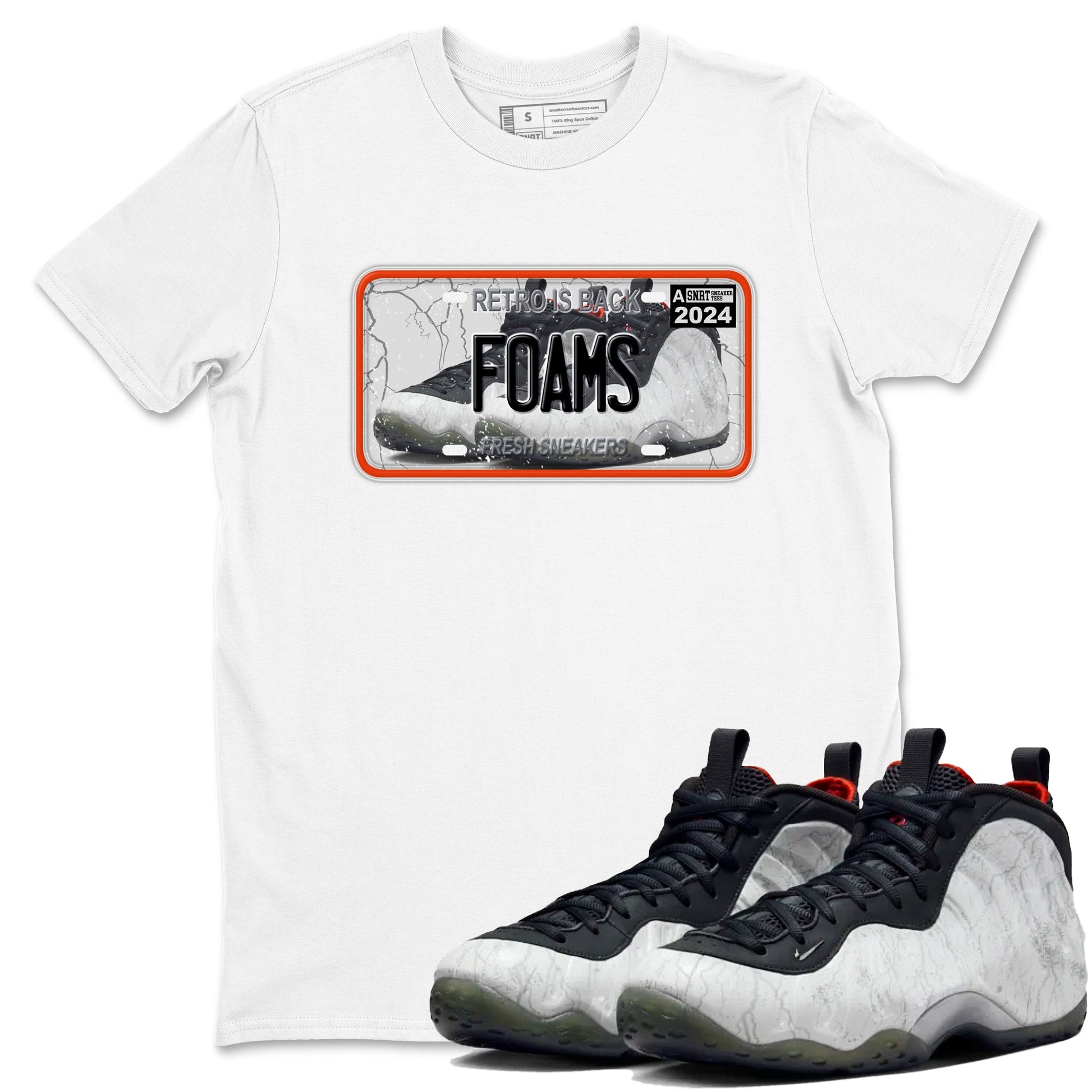 Foams One Jin shirts to match jordans Sneaker Plate sneaker match tees Air Foamposite One Jin match shoes to clothes SNRT Sneaker Tees unisex cotton White 1 shirts