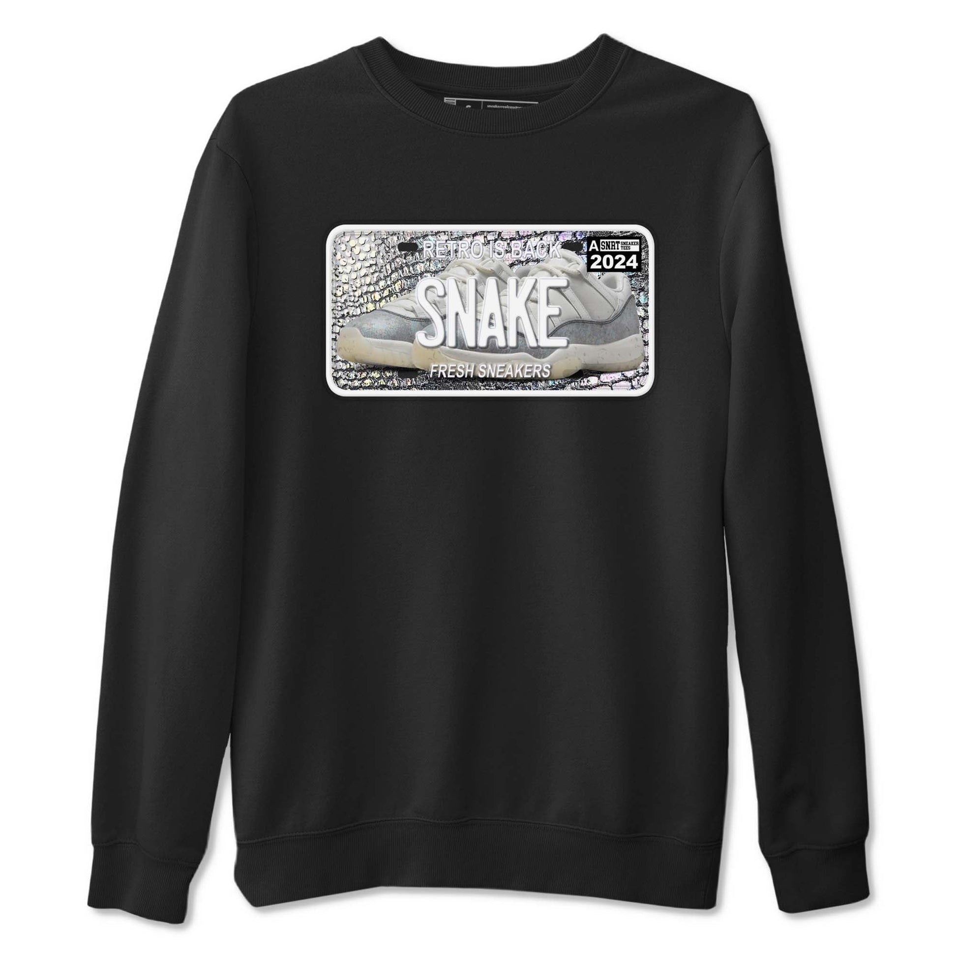 11s Year Of The Snake shirts to match jordans Sneaker Plate shirts to match jordans Air Jordan 11 Retro Low Year Of The Snake match shoes to clothes SNRT Sneaker Tees unisex cotton Black 2 shirts