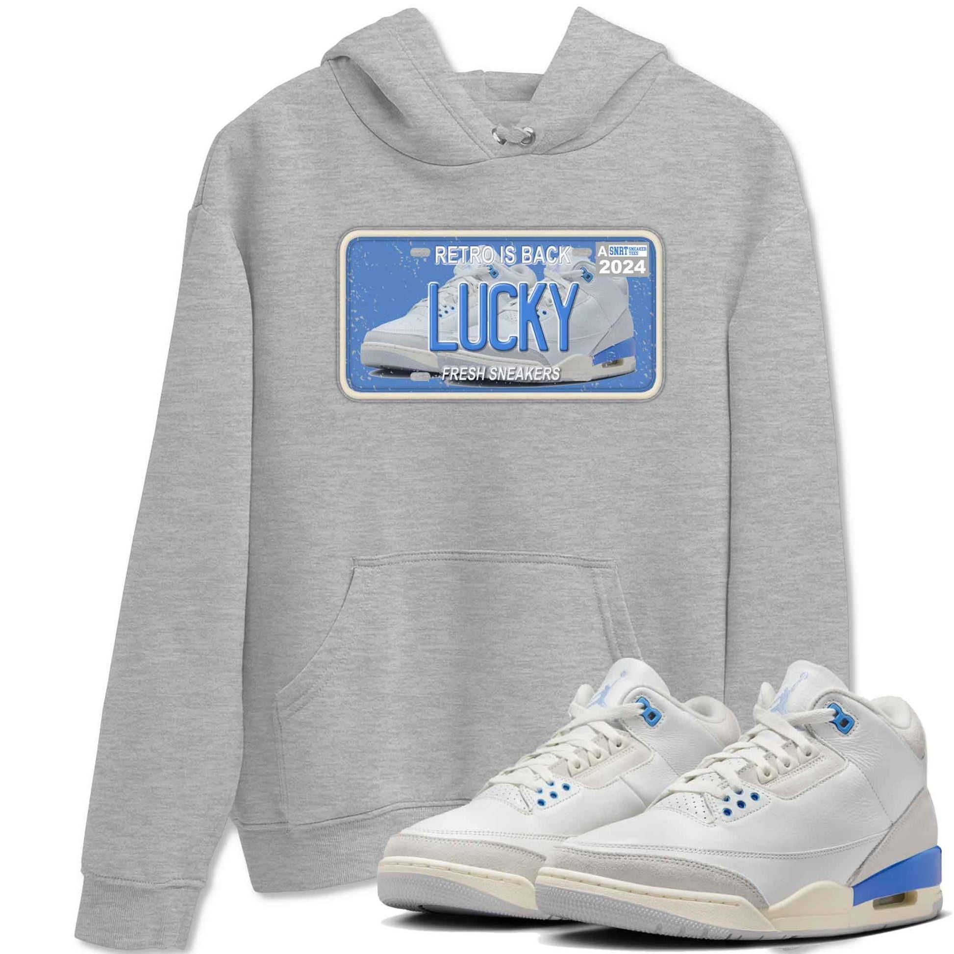3s Lucky Shorts shirts to match jordans Sneaker Plate best t shirts to wear with jordans Air Jordan 3 Lucky Shorts match shoes to clothes SNRT Sneaker Tees unisex cotton Heather Grey 1 shirts