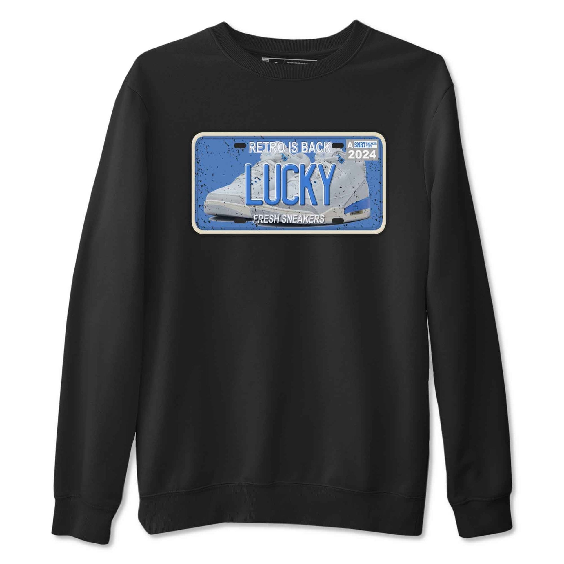 3s Lucky Shorts shirts to match jordans Sneaker Plate best t shirts to wear with jordans Air Jordan 3 Lucky Shorts match shoes to clothes SNRT Sneaker Tees unisex cotton Black 2 shirts