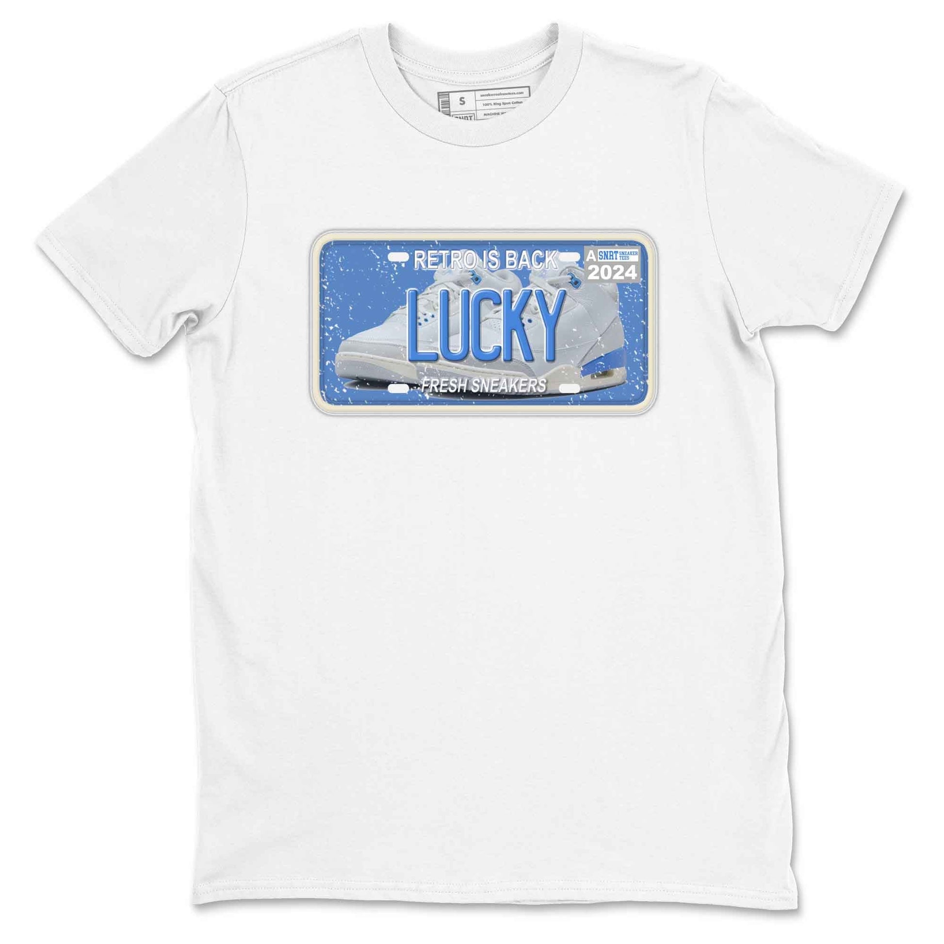 3s Lucky Shorts shirts to match jordans Sneaker Plate best t shirts to wear with jordans Air Jordan 3 Lucky Shorts match shoes to clothes SNRT Sneaker Tees unisex cotton White 2 shirts