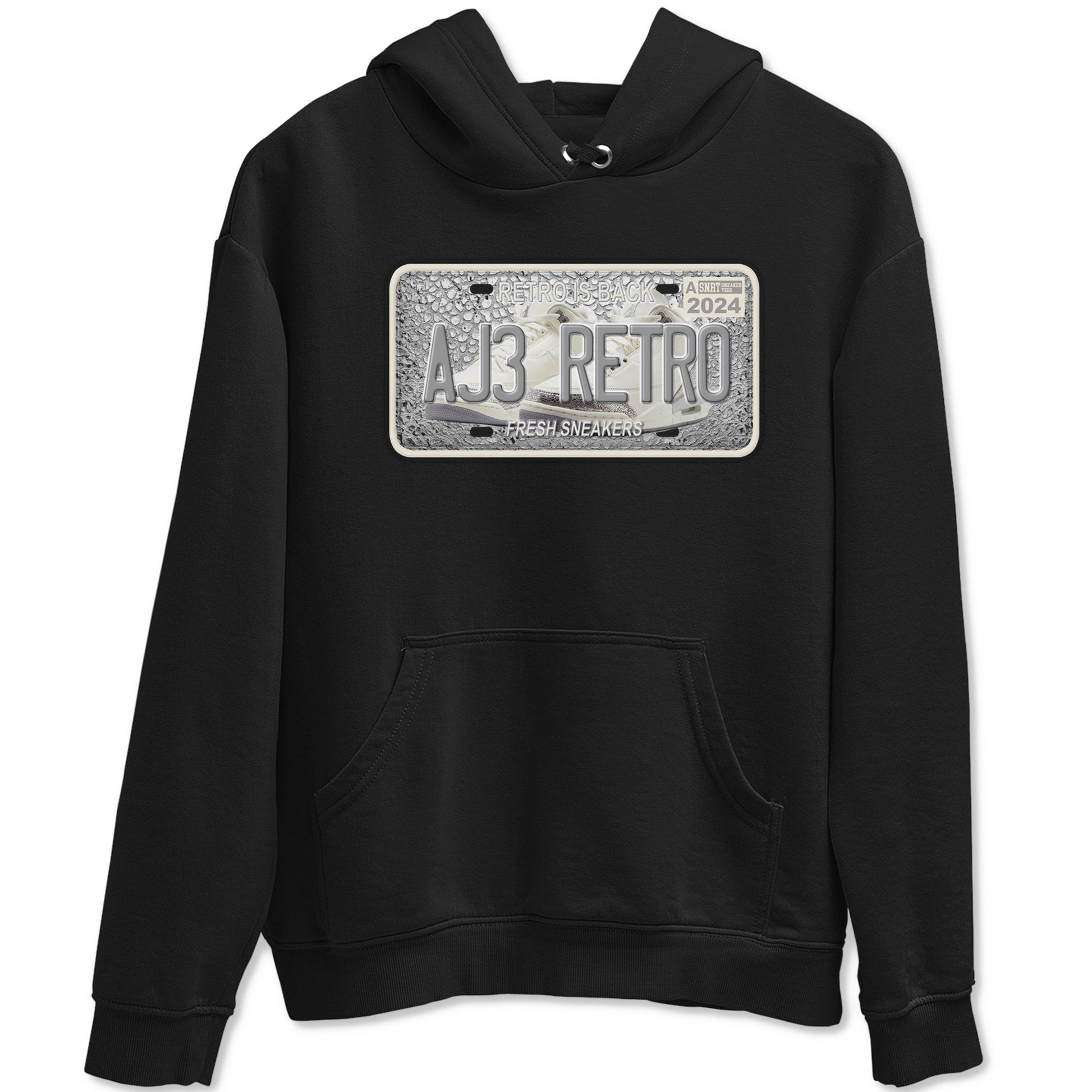 3s Sail and Cement Grey shirts to match jordans Sneaker Plate sneaker match tees Air Jordan 3 Retro Sail and Cement Grey match shoes to clothes SNRT Sneaker Tees unisex cotton Black 2 shirts