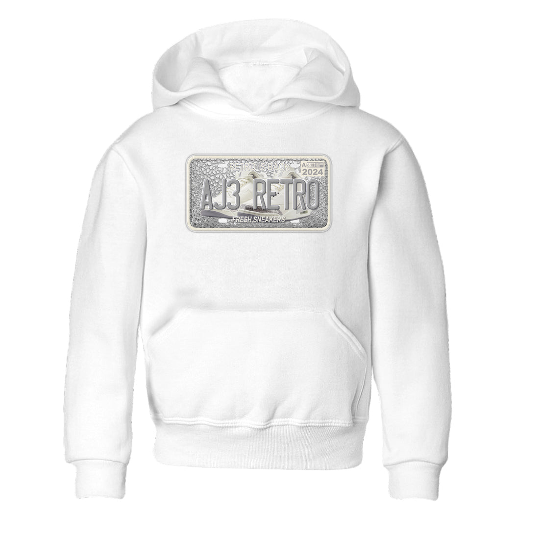 3s Sail and Cement Grey shirts to match jordans Sneaker Plate sneaker match tees Air Jordan 3 Retro Sail and Cement Grey match shoes to clothes SNRT Sneaker Tees Youth Baby White 2 tee