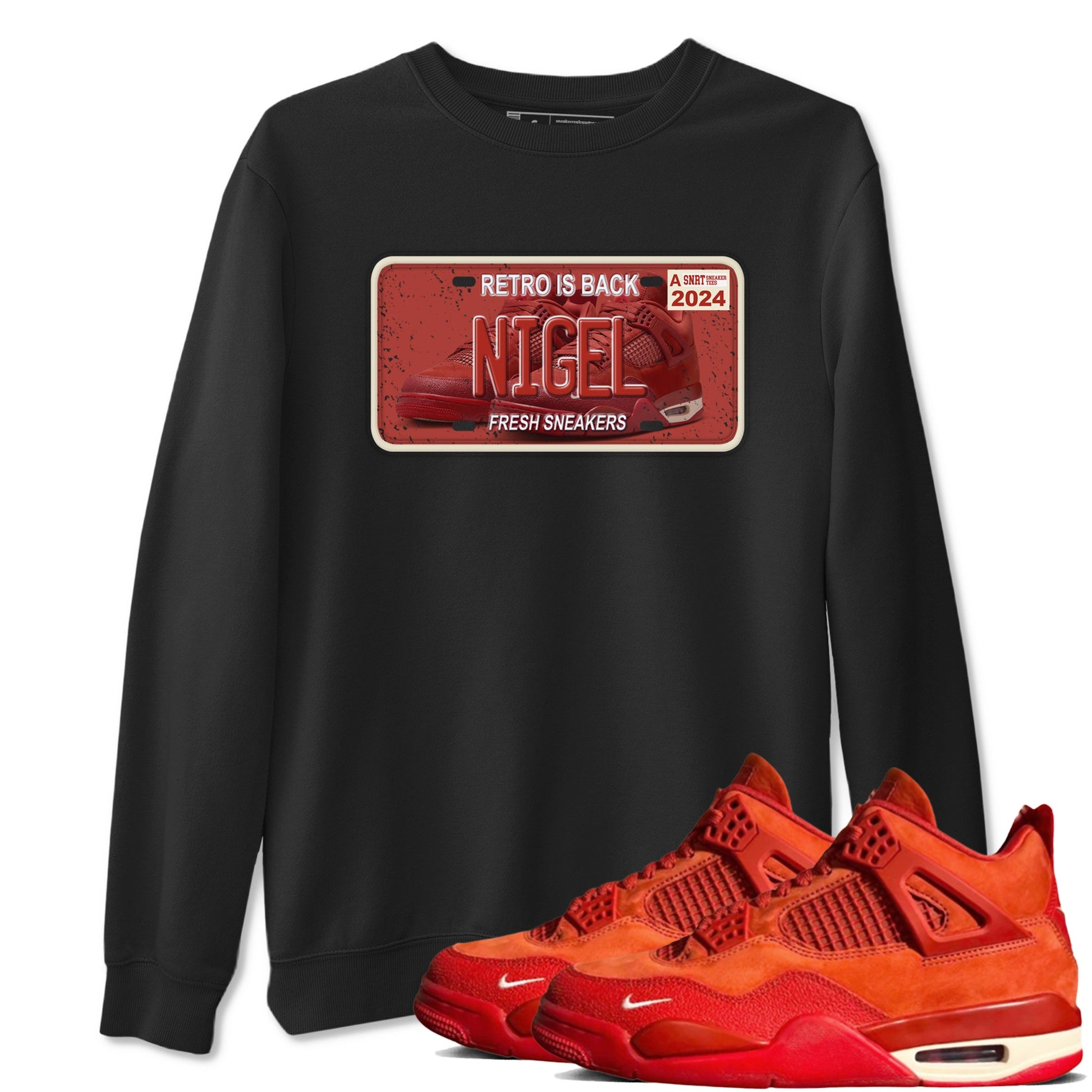 4s Brick By Brick shirts to match jordans Sneaker Plate sneaker match tees Air Jordan 4 Nigel match shoes to clothes SNRT Sneaker Tees unisex cotton Black 1 shirts