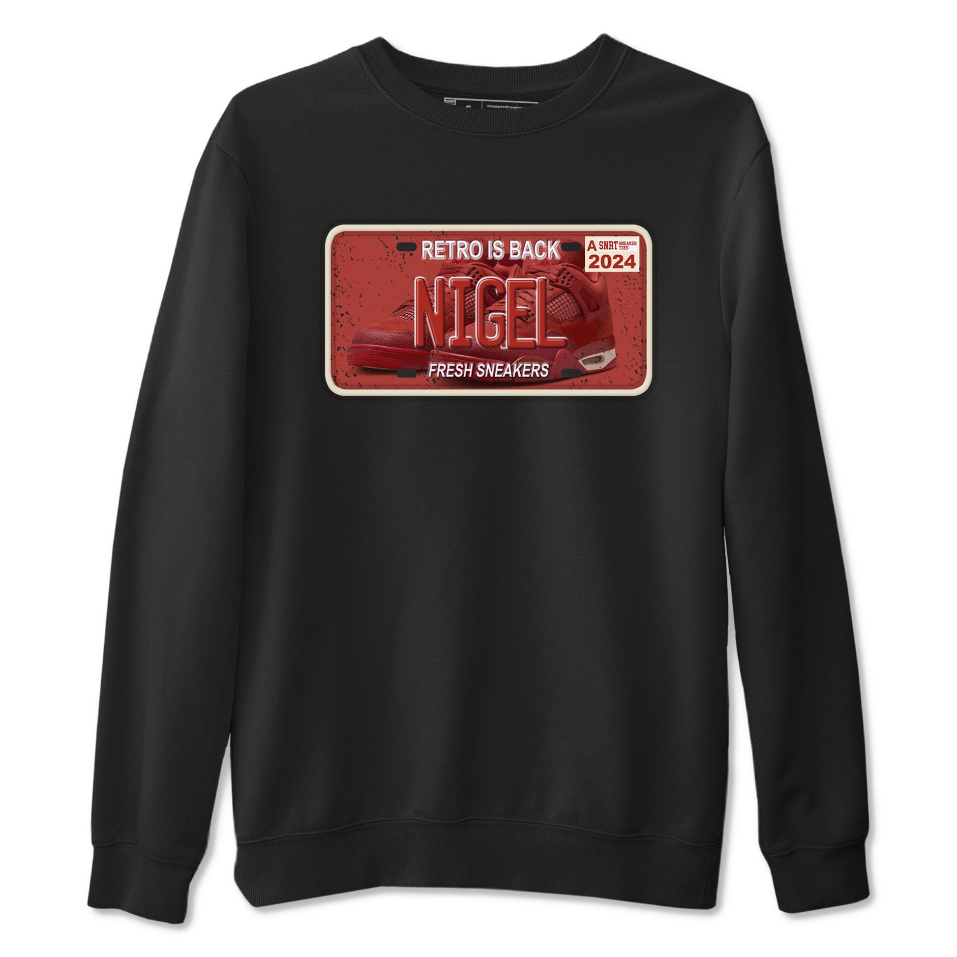 4s Brick By Brick shirts to match jordans Sneaker Plate sneaker match tees Air Jordan 4 Nigel match shoes to clothes SNRT Sneaker Tees unisex cotton Black 2 shirts