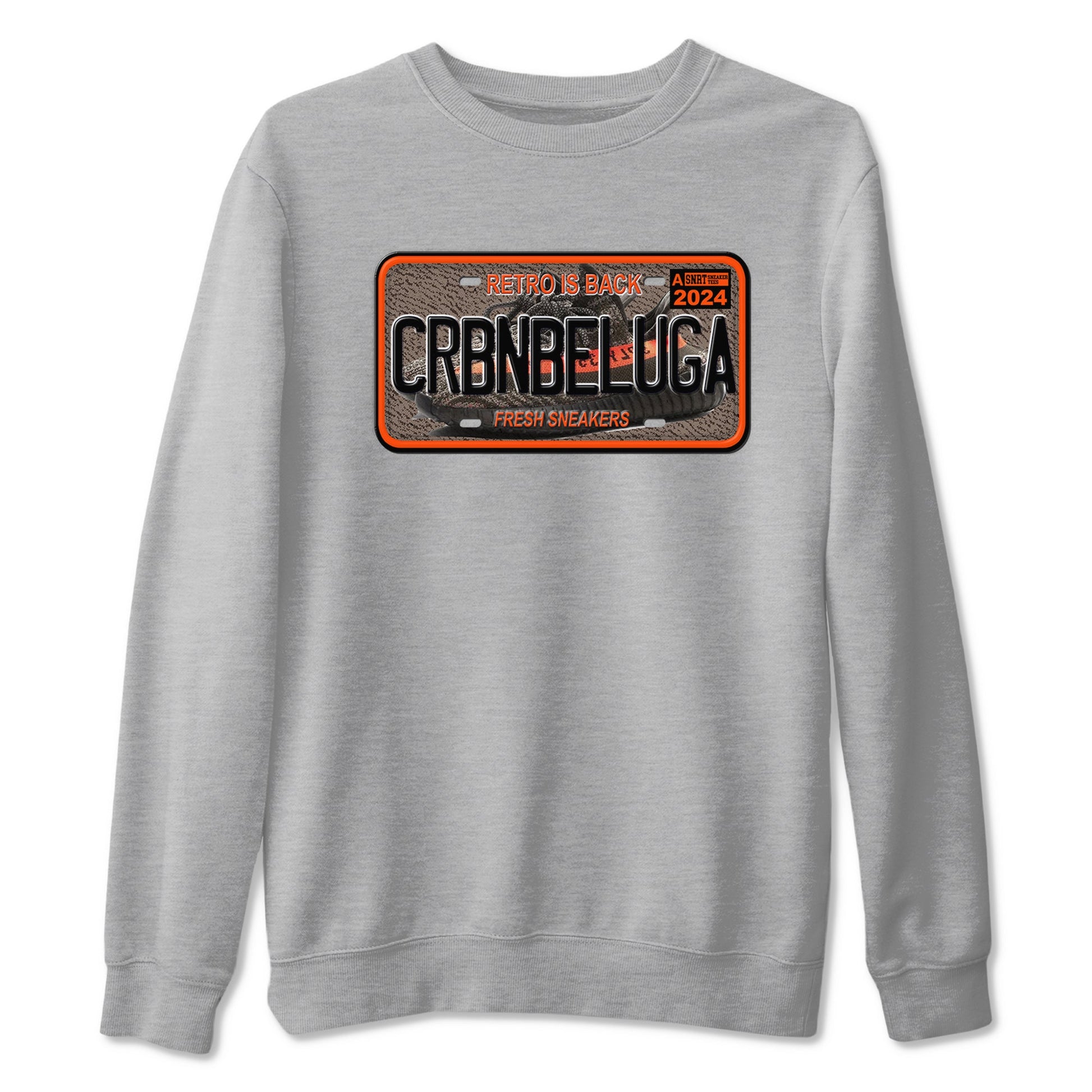 Yeezy 350 Carbon Beluga shirts to match jordans Sneaker Plate sneaker match tees Yeezy 350 Carbon Beluga match shoes to clothes SNRT Sneaker Tees unisex cotton Heather Grey 2 shirts