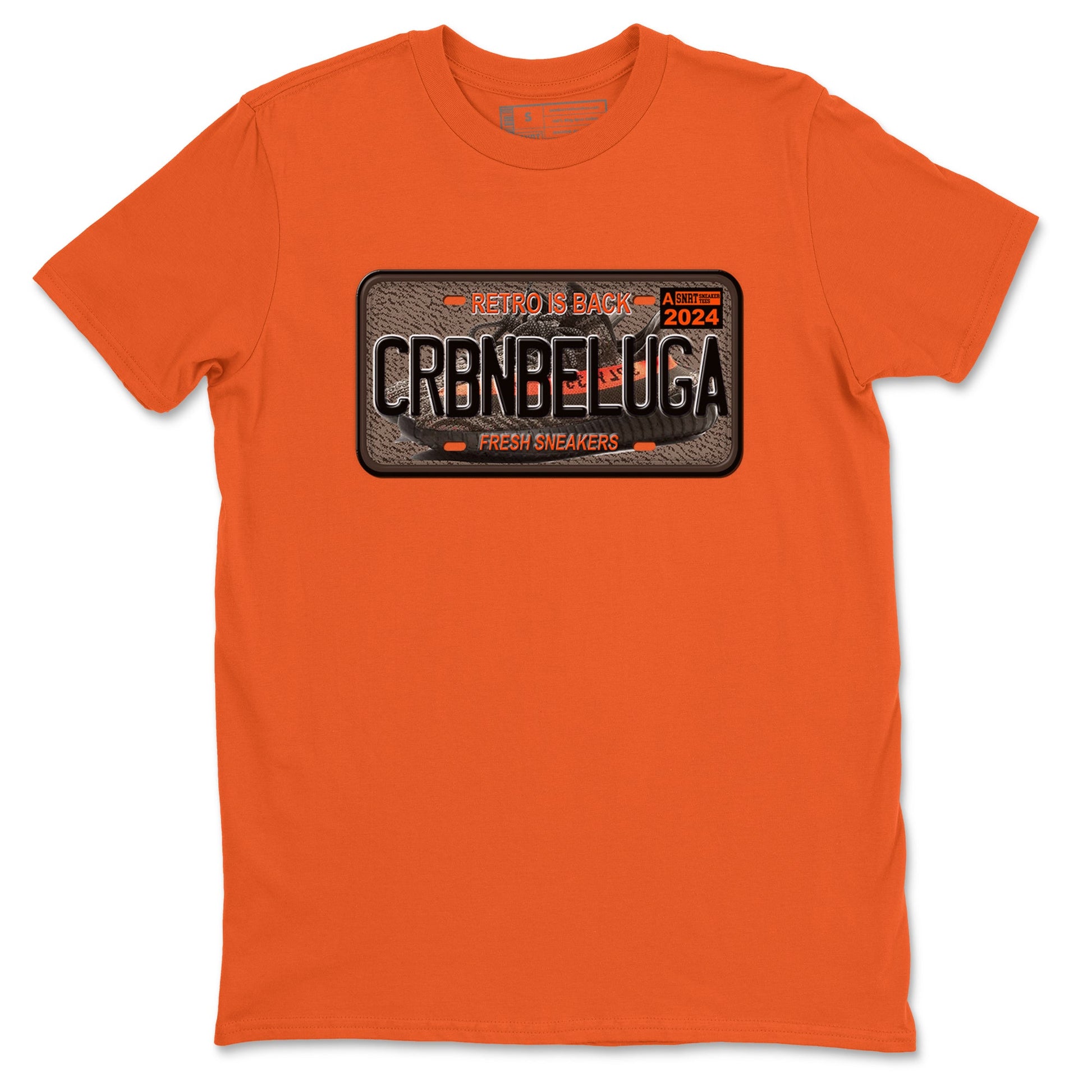 Yeezy 350 Carbon Beluga shirts to match jordans Sneaker Plate sneaker match tees Yeezy 350 Carbon Beluga match shoes to clothes SNRT Sneaker Tees unisex cotton Orange 2 shirts