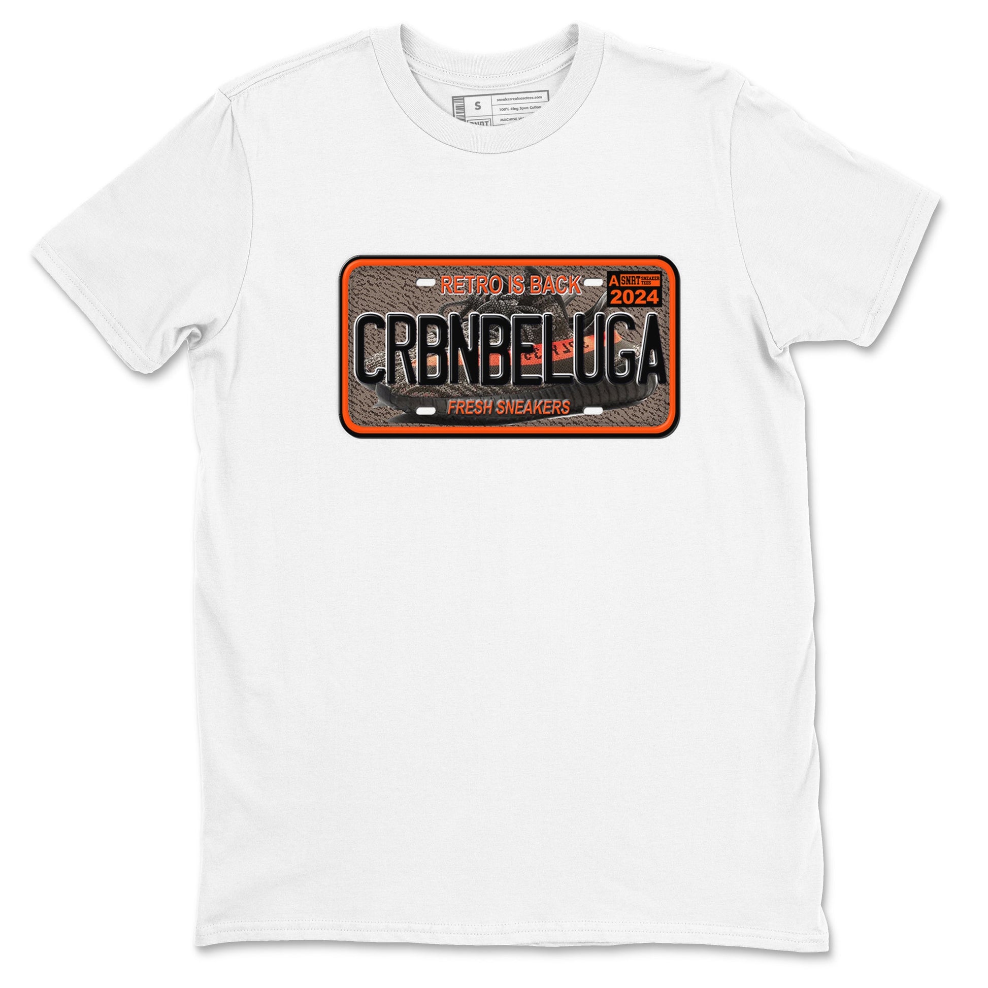 Yeezy 350 Carbon Beluga shirts to match jordans Sneaker Plate sneaker match tees Yeezy 350 Carbon Beluga match shoes to clothes SNRT Sneaker Tees unisex cotton White 2 shirts