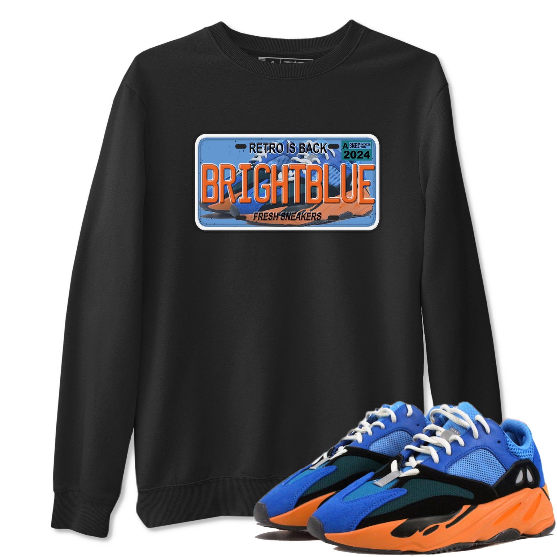 Yeezy 700 Bright Blue shirts to match jordans Sneaker Plate sneaker match tees Yeezy 700 Bright Blue match shoes to clothes SNRT Sneaker Tees unisex cotton Black 1 shirts